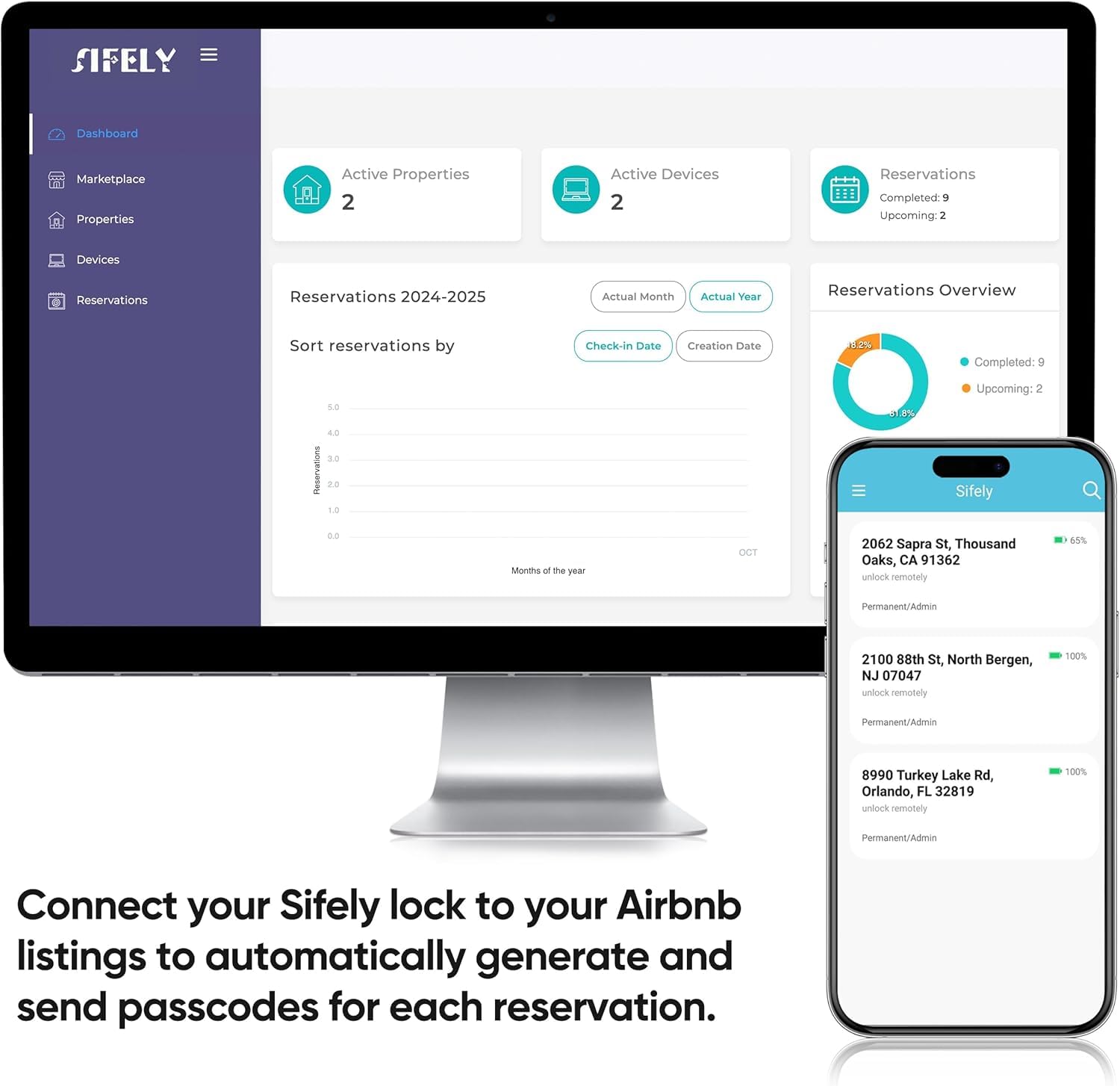 Sifely Keyless-Entry Keypad Electronic Door Lock: Digital Smart Lock With Code Passcode, Electric Door Knob/Handle, Perfect For Entry Doors, Bedroom Doors (Black, App Control, Non-Fingerprint)