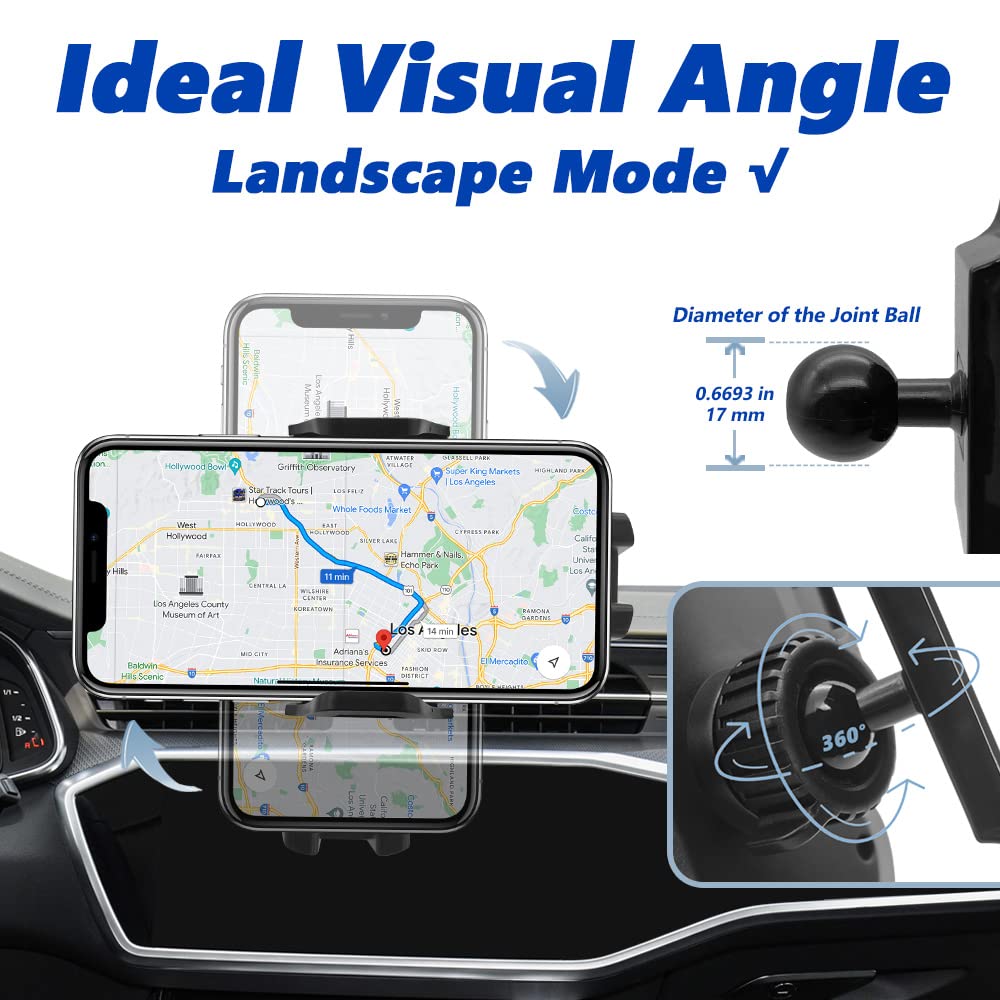 Jocundly Car Phone Mount For 2018- Chevrolet Equinox Chevy [Thick Case Friendly] Mobile Phone Holder Cell Navigation Bracket Air Vent Auto Accessories Cradles, All Phones