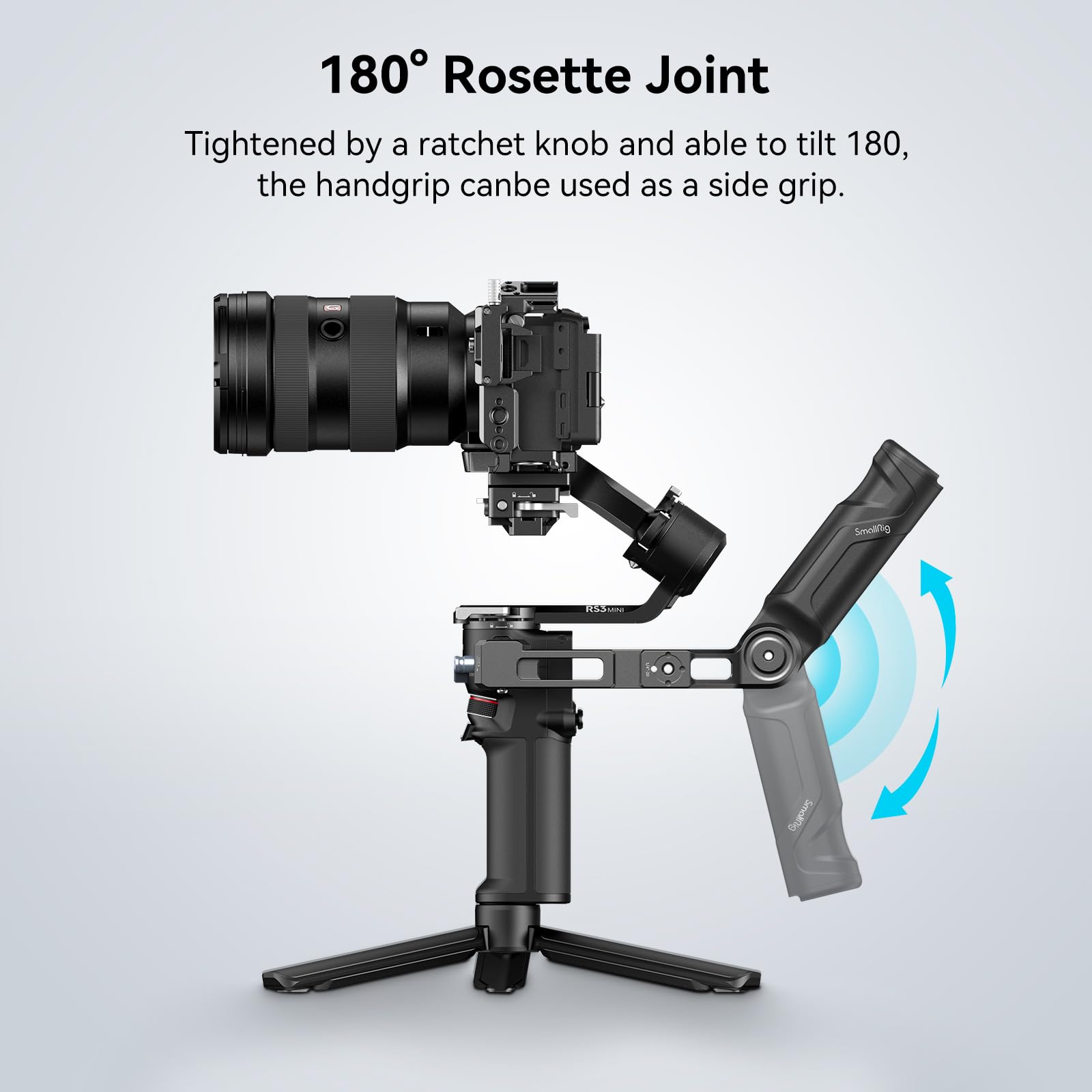 Smallrig Plastic Lightweight Adjustable Handle Sling Handgrip Only For Dji Rs 3 Mini Gimbal + Field Monitor Mount Monitor Holder Swivel