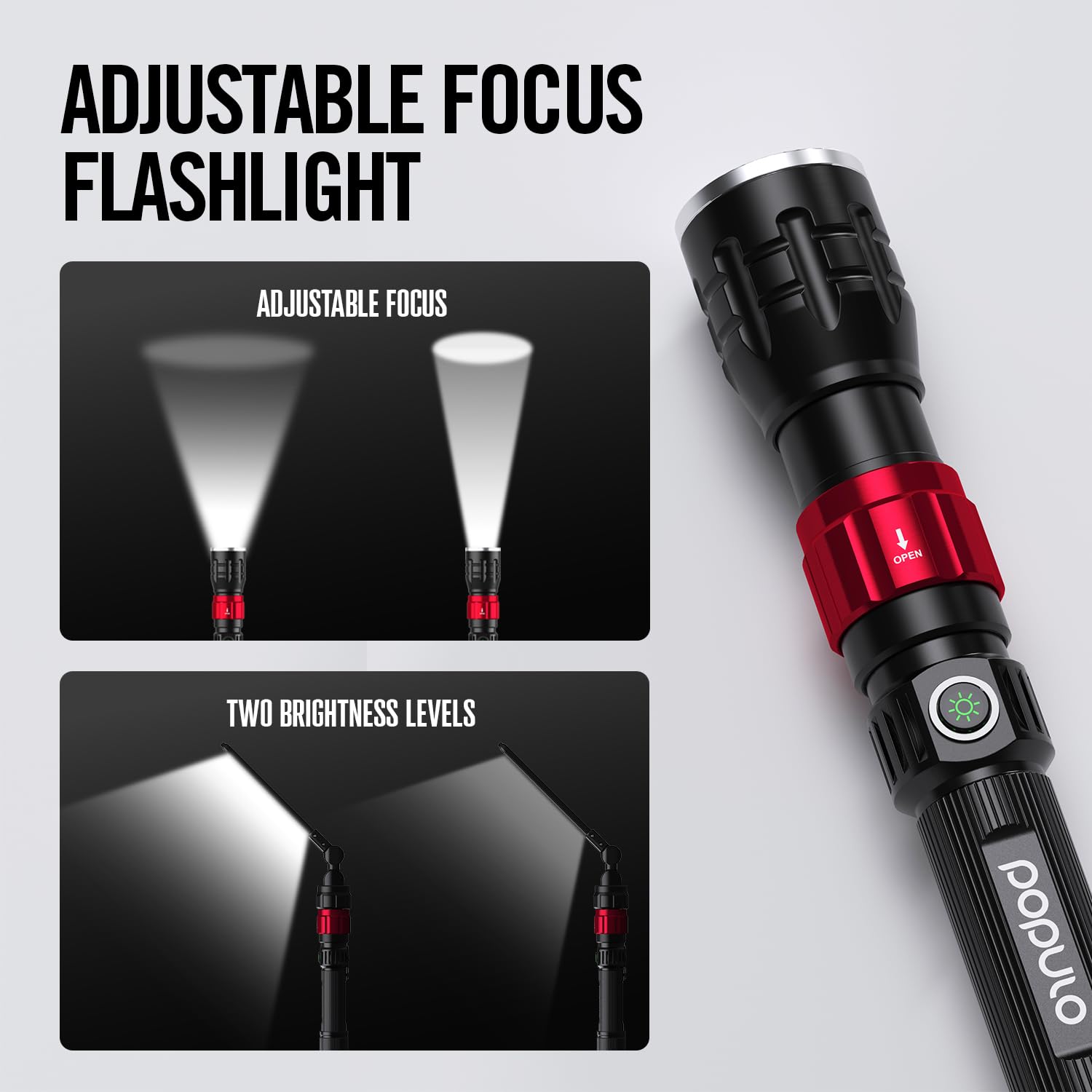 Populo 3 In 1 Led Work Lights With Magnetic Base, Led Flashlight With Flexible Gooseneck And Slim Bar Light, 400 Lumens Rechargeable Flashlights For Household, Camping And Car