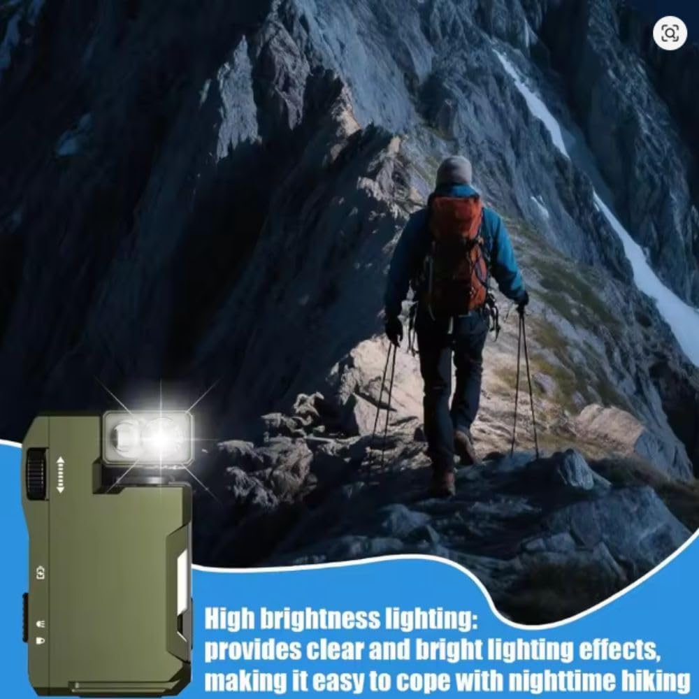 Lightshyer G5 Edc Flashlight 400 Lumens Rechargeable Magnetic Mini Flashlight With 180° Rotation Powerful Super Bright 3 Modes Ip68 Waterproof Multi-Mode Magnetic Small Keychain Flashlights (Green)