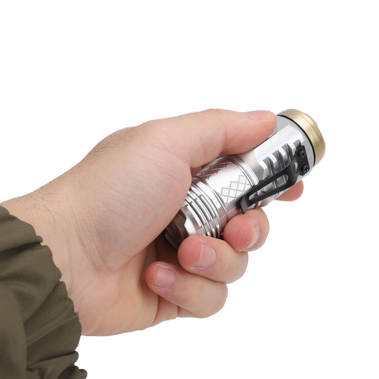 Ccylez Mini Led Flashlight, Widely Used Long Battery Life Small Multiple Modes Light Portable 3 Leds Powerful Flash Light For Outdoor Camping (Silver)