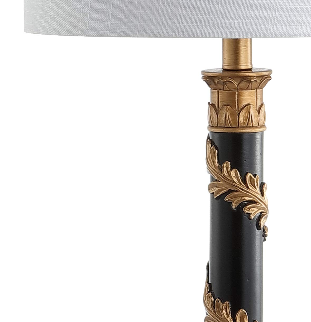 Jonathan Y Jyl3033A Camilla 28.5" Resin Led Table Lamp Traditional Classic Bedside Desk Nightstand Lamp For Bedroom Living Room Office College Bookcase Led Bulb Included, Antique Gold/Black