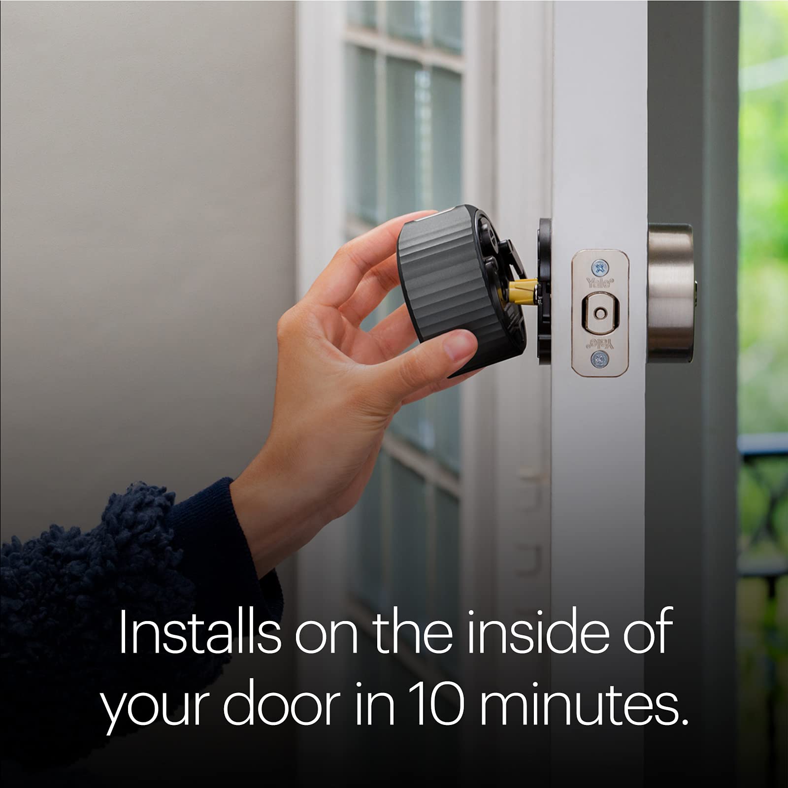 August Home August Home, Matte Black Wi-Fi Connected Smart Keyless Entry Door Lock (4Th Generation), Electronic Door Lock Fits Your Existing Deadbolt In Minutes, Aug-Sl05-M01-G01