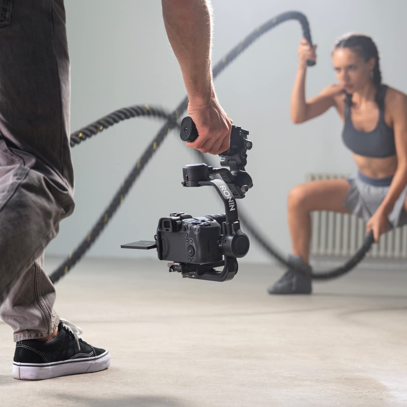 Dji Rsc 2 Combo - 3-Axis Gimbal Stabilizer For Dslr And Mirrorless Camera, Nikon, Sony, Panasonic, Canon, Fujifilm, 6.6 Lb Payload, Foldable Design, Vertical Shooting, Oled Screen, Black.