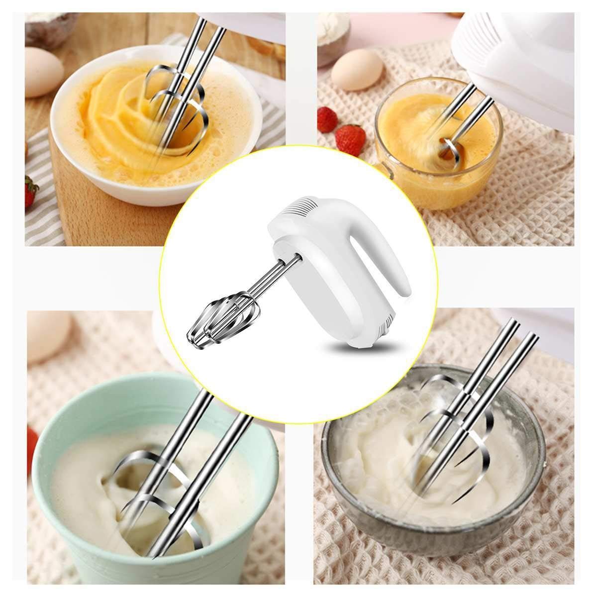 Efkerggjgtgtgjhpwelp 5 Speed Electric Handheld Mixer Whisk Egg Beater Cake Baking Home Small Automatic Cream Cake Food Blenders
