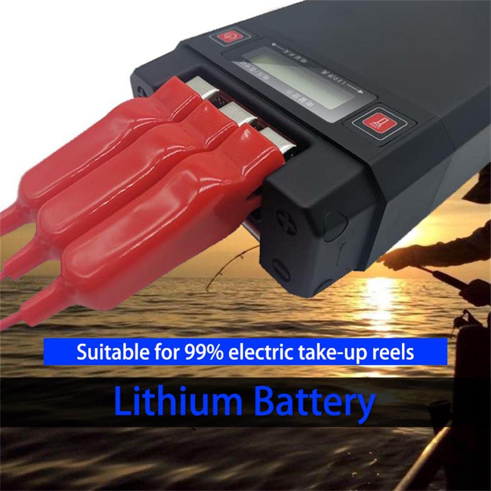 Wenmia 14.8V20000Mah Rechargeable Aluminum Alloy Case Lithium Battery, Suitable For Ocean Fishing Boats And Electric Reels. Compatible With Daiwa Shimano Electric Cord Reels.
