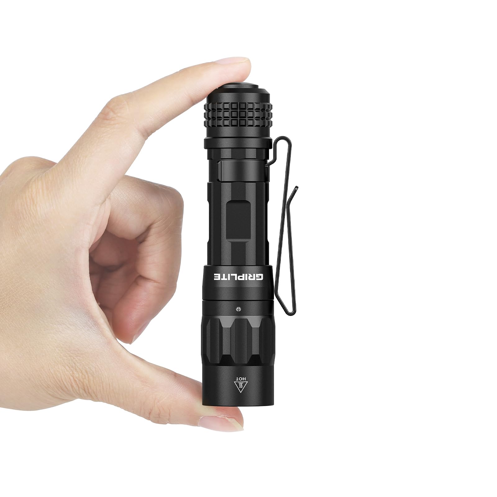 Griplite Small Edc Flashlight, 1100 High Lumens Rechargeable Pocket Light, Multi-Mode Led Flashlight With Clip For Everyday Carry And Emergencies