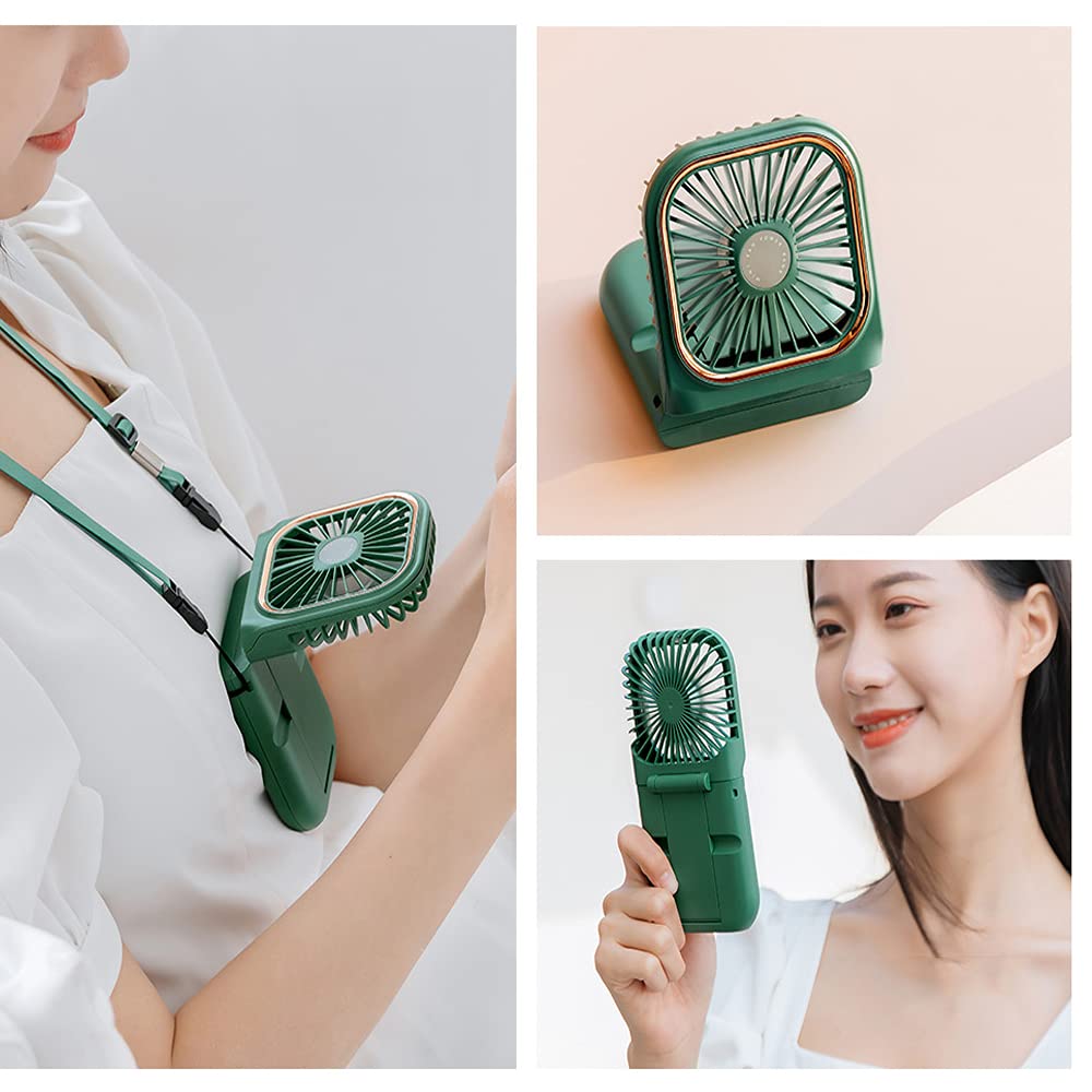 Handheld Quiet Mini Fan,Portable Foldable Desk Fan With 3000Mha Battery Powered And Rechargeable