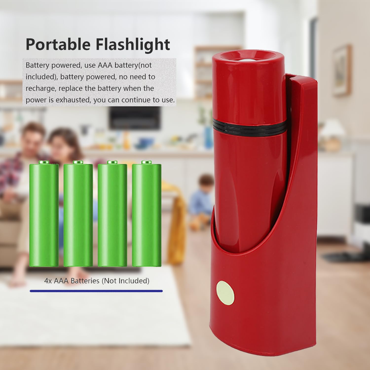 Buachois Wall Mounted Flashlight, Led High Brightness Battery Powered Small Emergency Flashlight, Escape Lighting Torch For Hotel, Restaurant