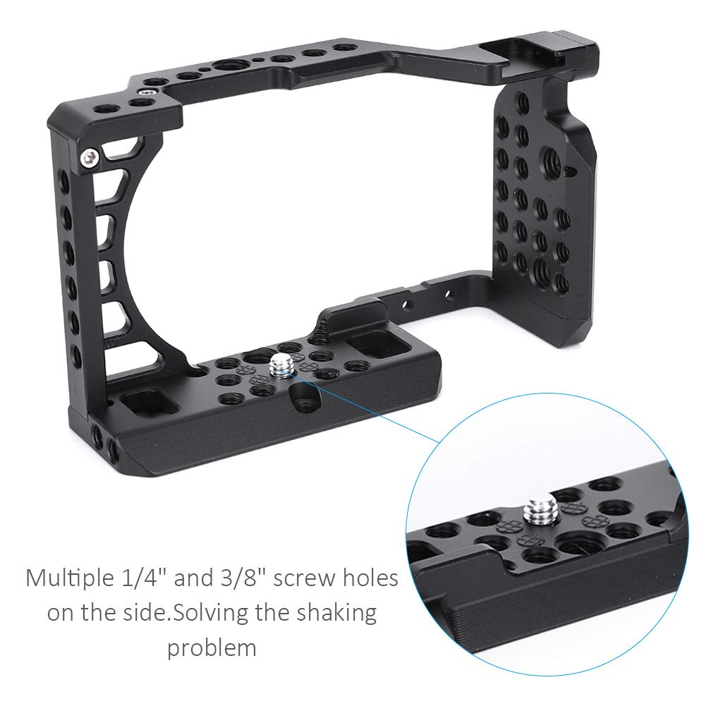 Kimiss Aluminium Alloy Camera Video Cage Stabilizer Lightweight Accessory For A6000/A6100/A6300/A6400/A6500