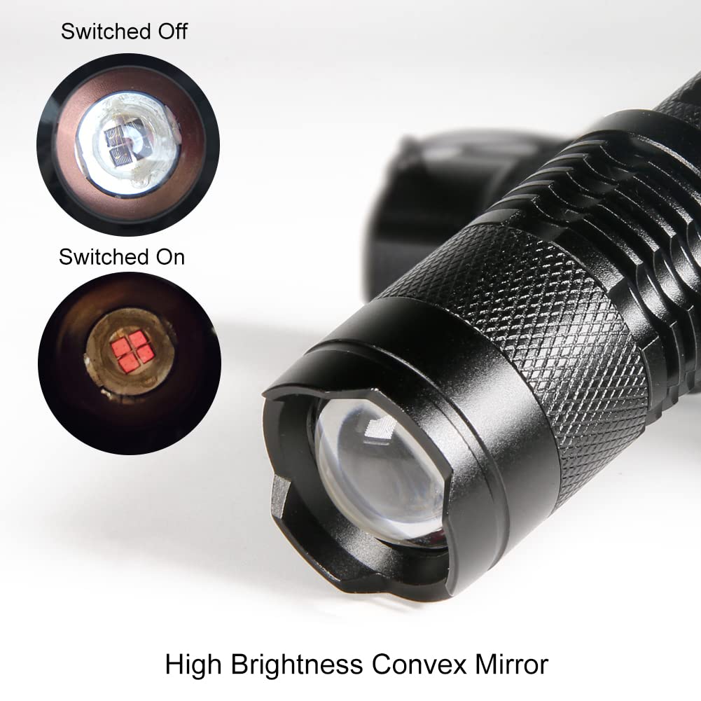 Maketheone Mini Ir Flashlight 5W 850Nm Led Adjustable Focus Torch, Infrared Light Is Invisible To Human Eyes -To Be Used With Night Vision Device
