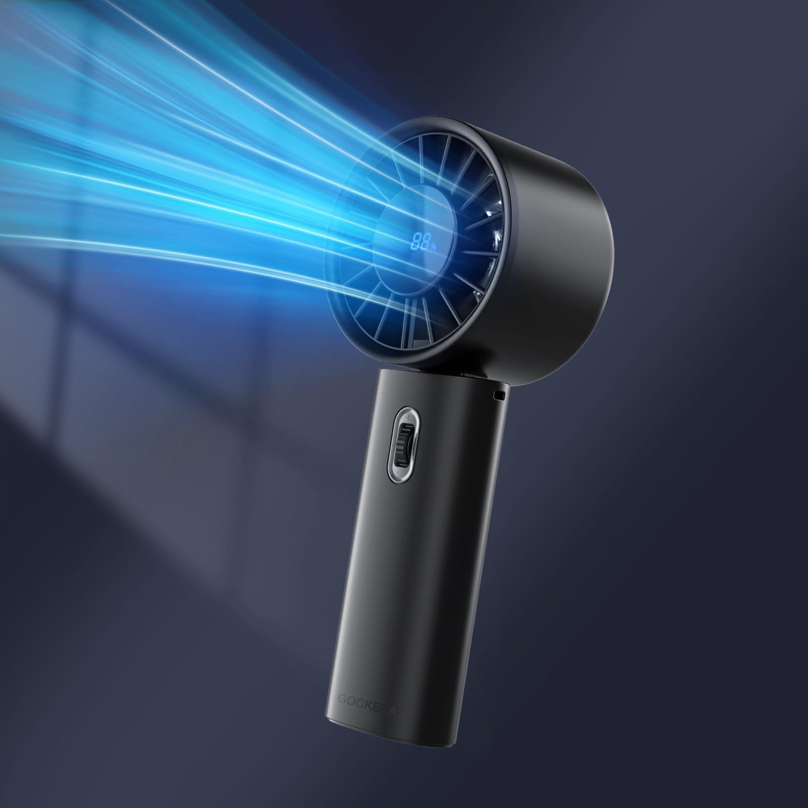 Portable Fan, 1-100 Speeds Adjustable Personal Fan With Memory Function, 4200Mah Battery Operated - Koospark