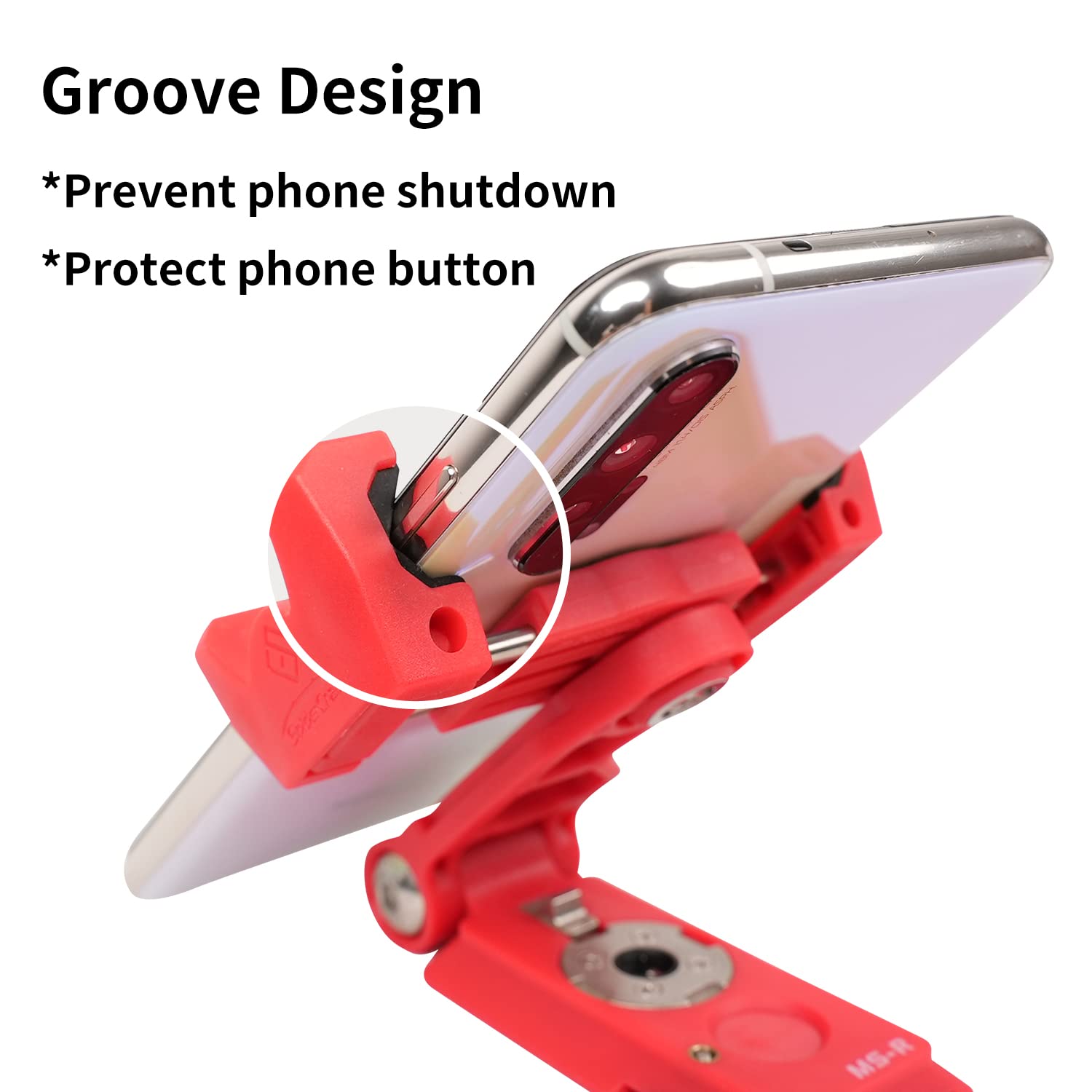 Ifootage Cb3 Base Tripod Standard With Aluminum Phone Tripod Mount W Cold Shoe Mount,Red