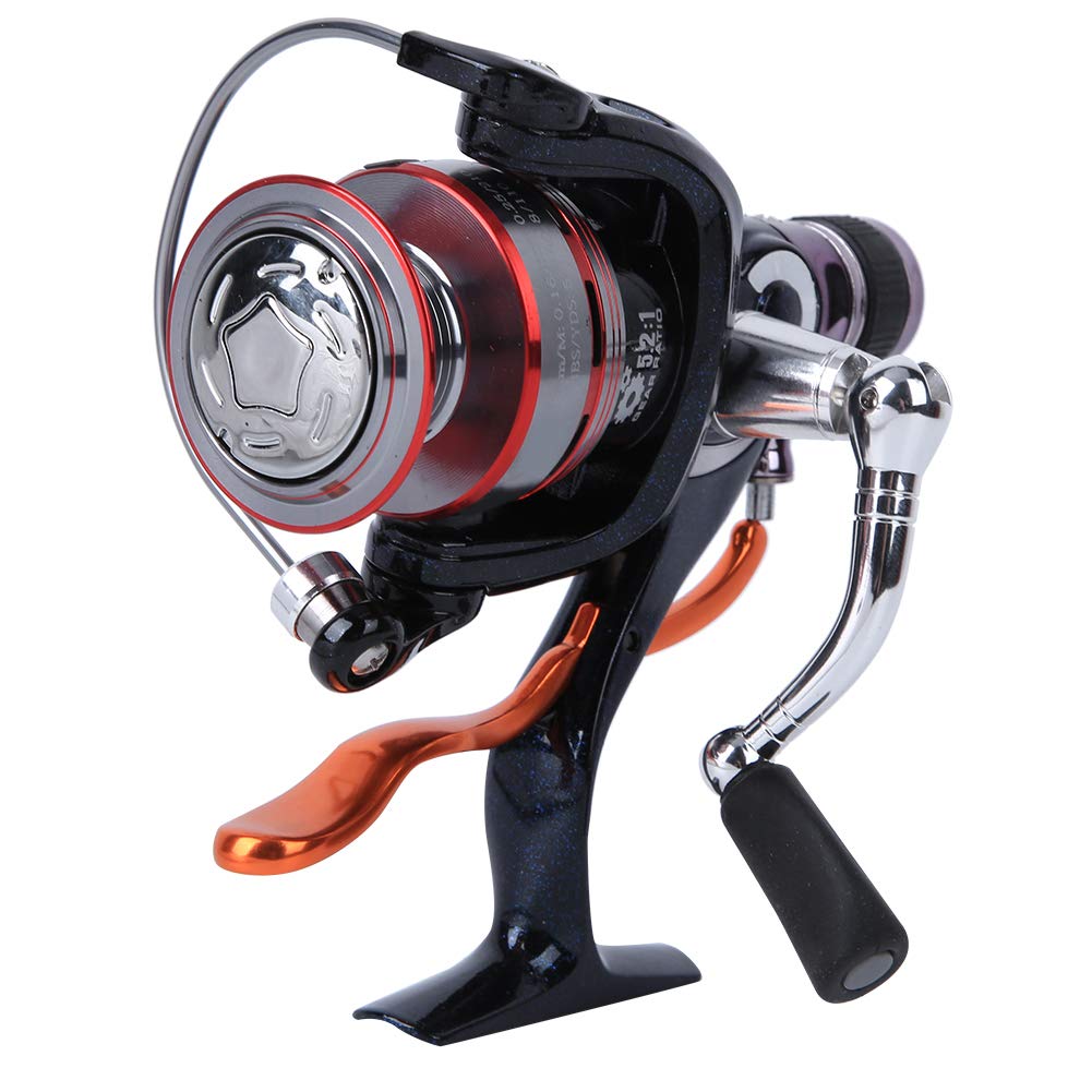 Spyminnpoo Metal Spool Fishing Wheel, Rear Brake Adjustment, Manual Discharge Force Control Rotating Reel With 6 Bearings For Fishing