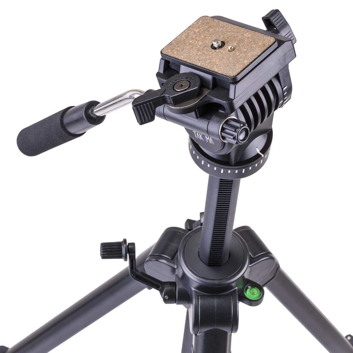 Takama 66" 3 Section Flip Video Camera Tripod Withfluid Drag Head