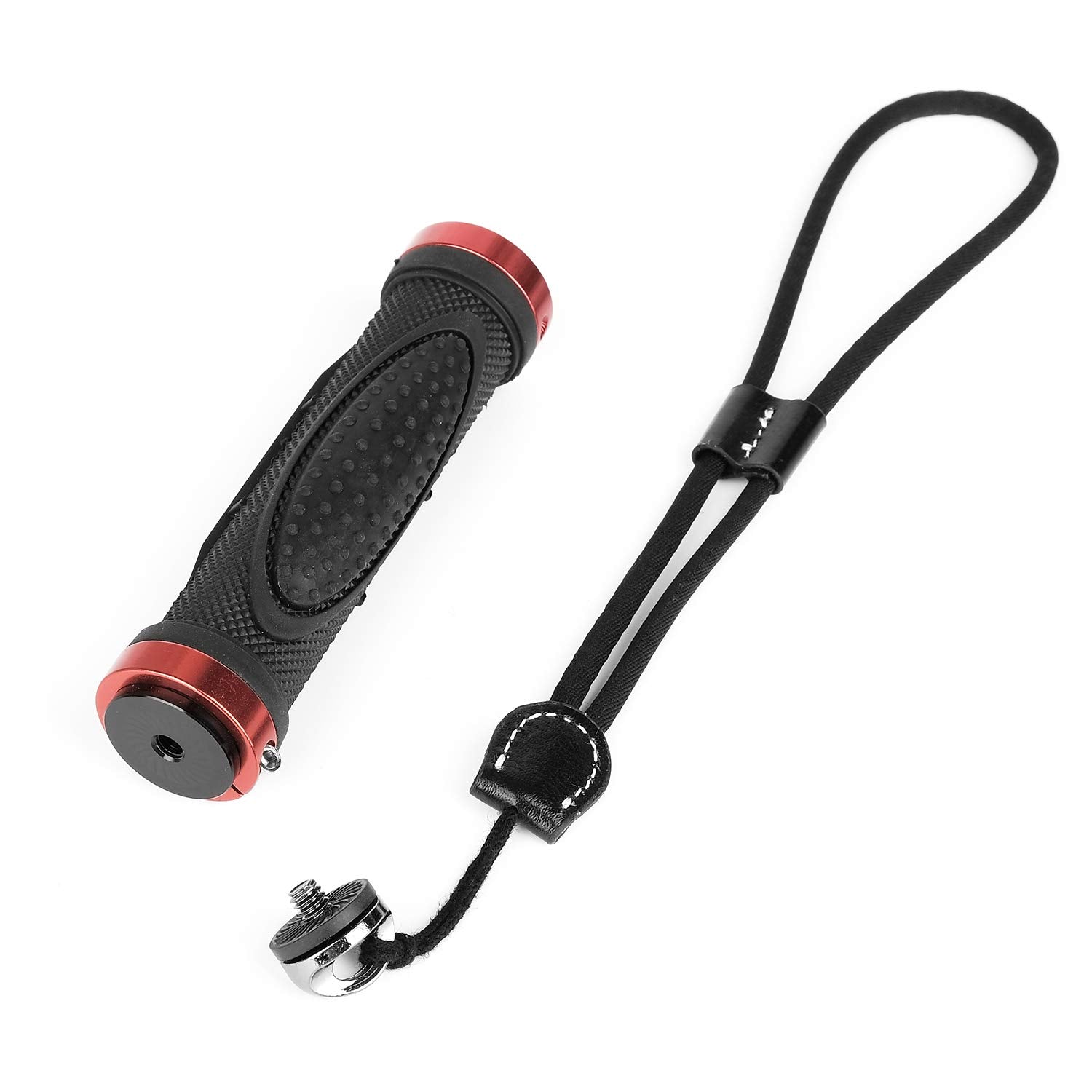 Chromlives Camera Handle Grip Support Mount With Camera Wrist Strap Handlegrip Camera Stabilizer With 1/4'' Male Screw For Digital Video Camera Camcorder Action Camera Led Video Light