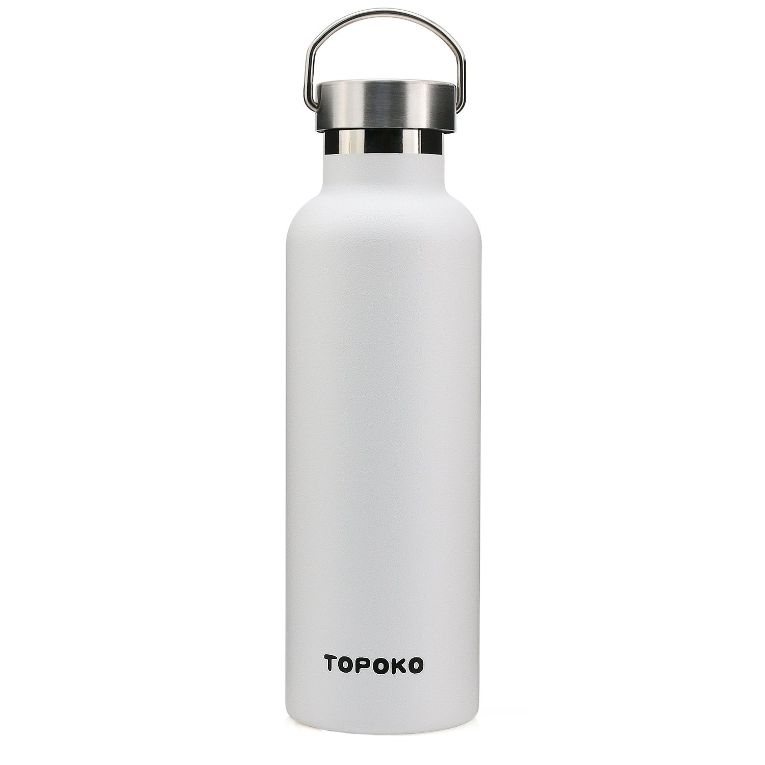 Topoko 25 Oz Stainless Steel Vacuum Insulated Water Bottle, Keeps Drink Cold Up To 24 Hours & Hot