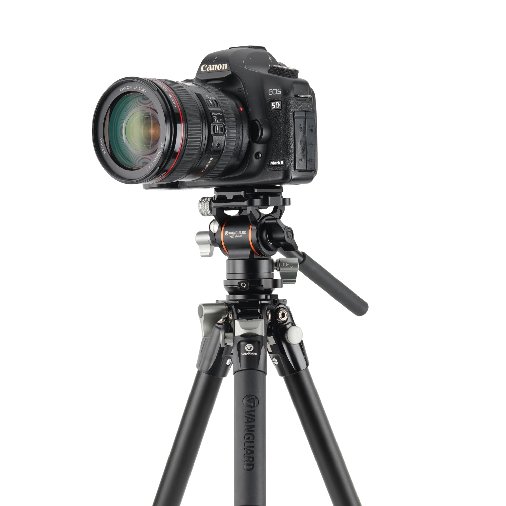 Vanguard Alta Pro 3Vlt 235Av10 Aluminum Travel Tripod With Leveling Base And Veo Pv-10 Compact Video Head