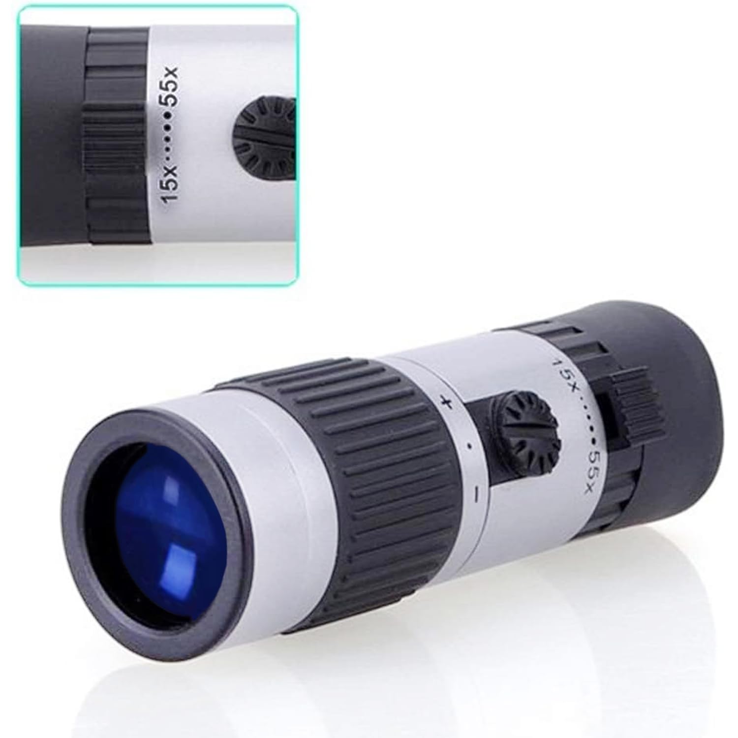 Rongon Pocket Monocular Telescope 15-55X21 Compact Binoculars Monocular For Adults High Powered For Stargazing Hunting Wildlife Bird Watching Travel Camping Hiking Dad 