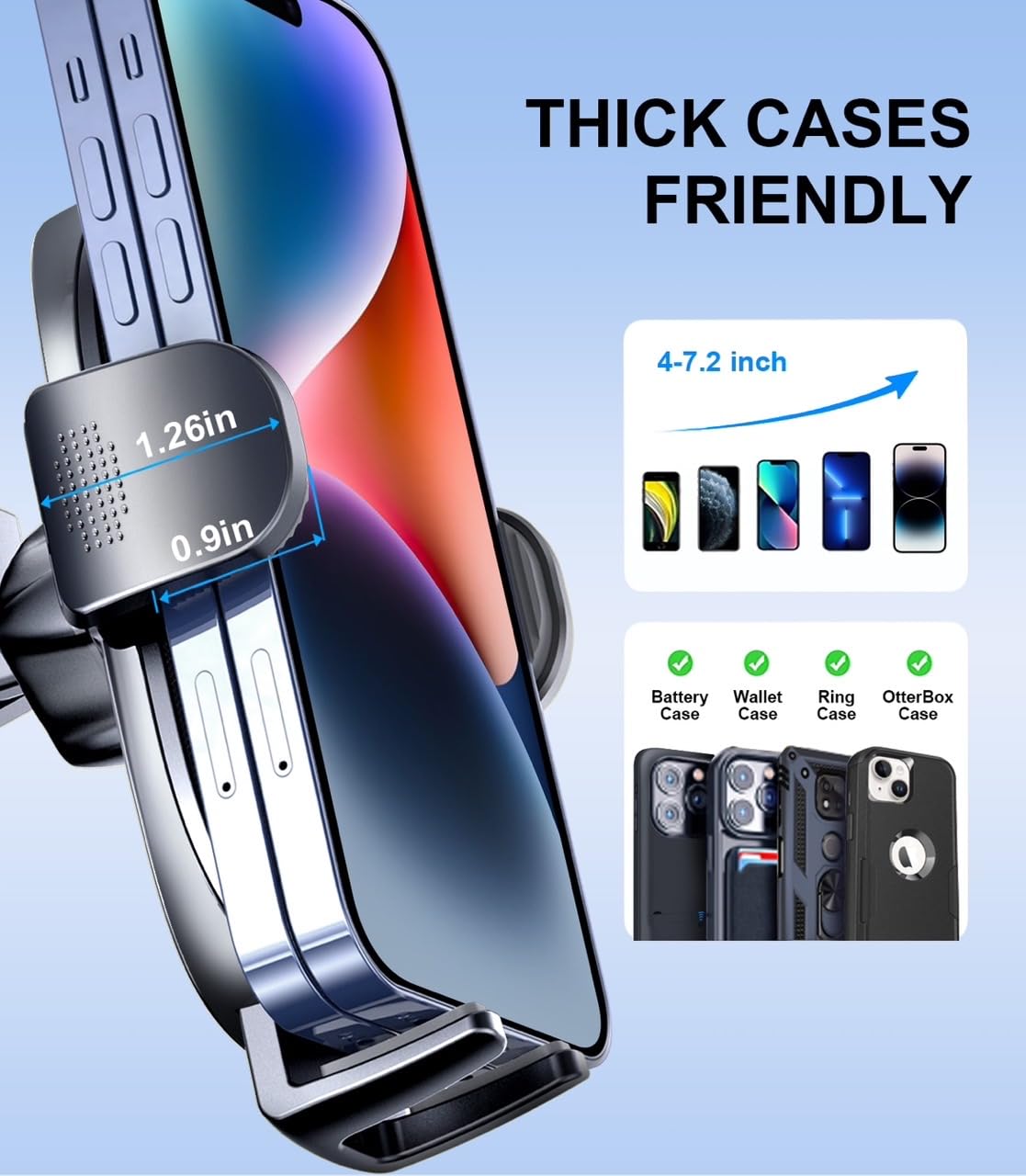 Guanda Technologies Co., Ltd. Car Phone Holder, Universal Cd Slot Phone Mount, Hands  Automobile Cell Phone Stand, 360° Adjustable Phone Mount For Car Compatible With Iphone & Android Cell Phones (Black)