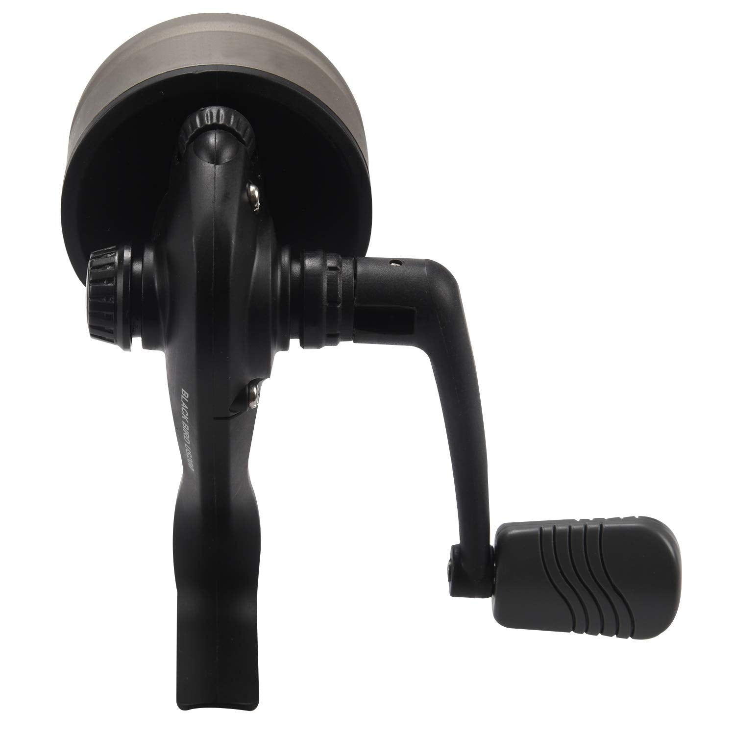 Doumneou Black & Silver Spincast Fishing Reel, 2Bb 4.4:1 Gear Ratio, Ambidextrous, Baitcasting Technique, Ocean & River Fishing