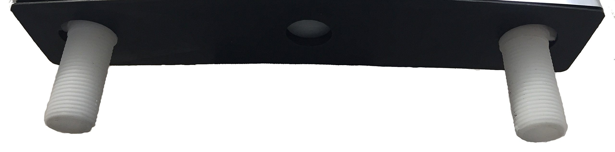 Mi Madol Imports, Llc Madol 8” Center Set Two-Handle Kitchen Faucet [1113 Pf] Chromed Surface Plastic (Pom) Body Tall Hi Rise Stainless Steel Spout No Lead Ada Compliant Grifo Cocina