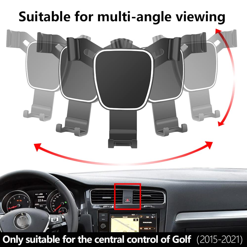 Musttrue Car Phone Holder For Golf R Gti 2015- Auto Accessories Navigation Bracket Interior Decoration Mobile Cell Phone Mount