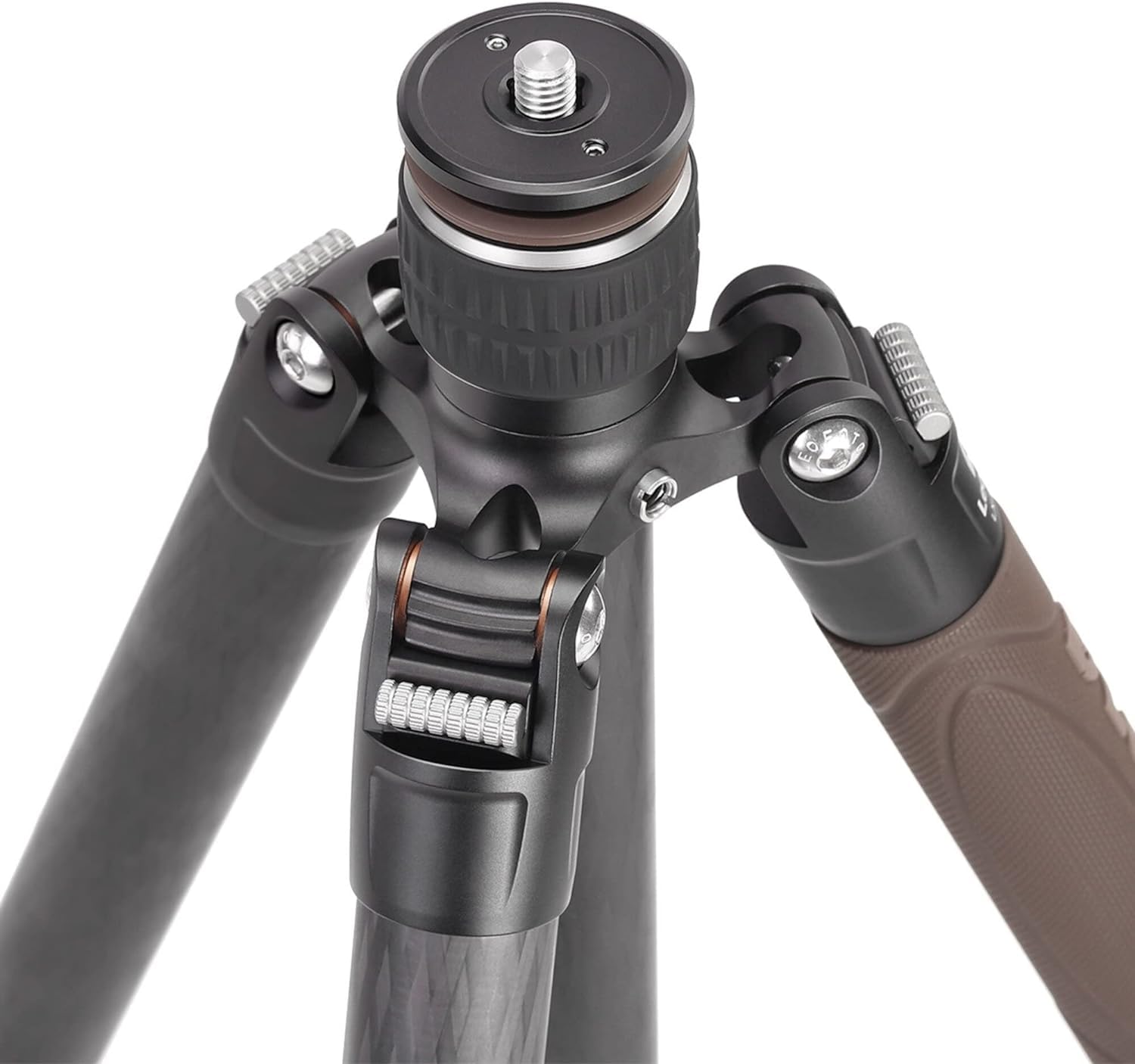Leofoto Lx-255Ct+Xb-32Q Travel Tripod, Urban Series, Carbon Fiber, 5 Leg Sections, Portable And Lightweight, Reversible Leg And Center Column, Ball Head Set