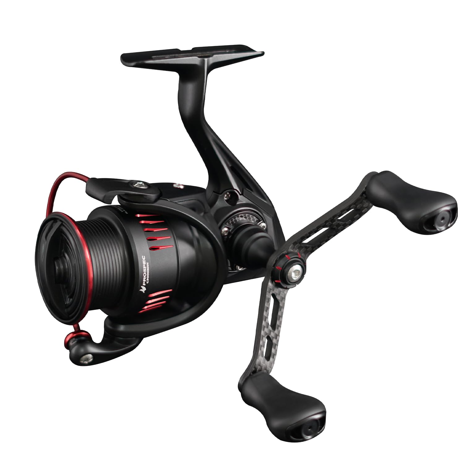 Seasir Prospec Spinning Reels, Ultralight Fishing Reels Carbon Fiber, Max Drag Up To 19.8Lb, 5.2:1/6.2:1 Gear Ratio, Compact, 8+1 Shielded Ball Bearing, Smooth, Freshwater Saltwater