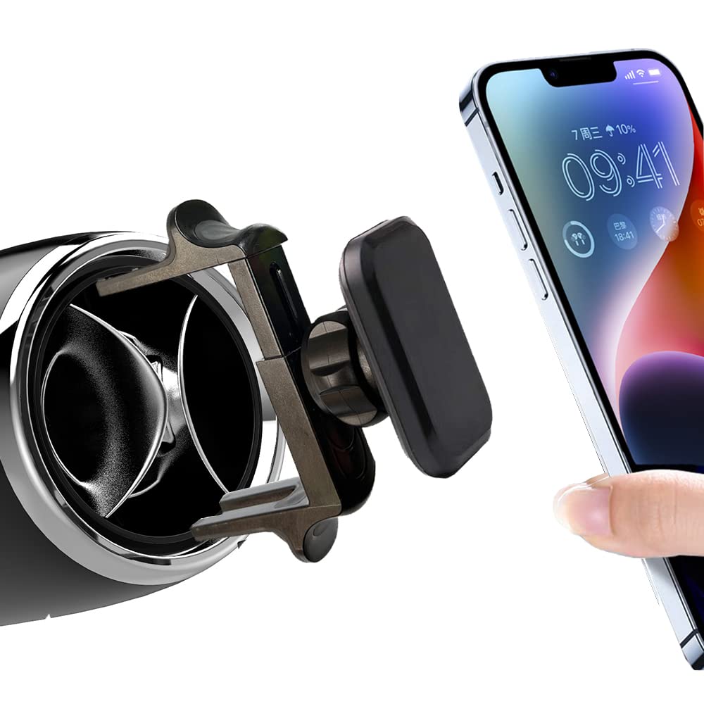 Icailin Car Vent Phone Mount Compatible Applicable Mercedebenz Mobile Phone Holder A/B/C/E/S-Class,Fordmustang, Automatic Locking Universal Car Mount For Iphone Magnetic