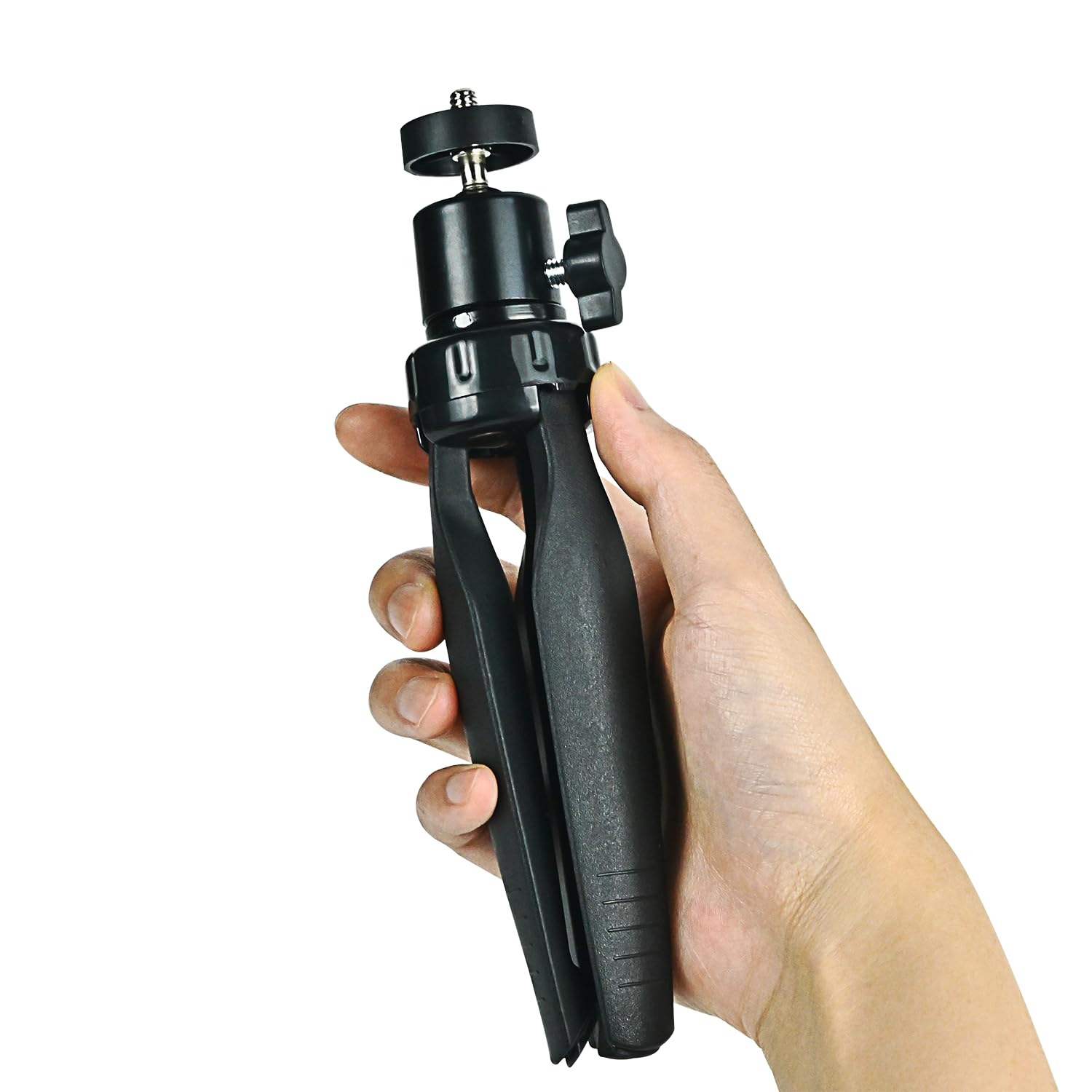 Pantwoo Mini Desktop Tripod Stand With 6.3 Inch Universal 1/4 Screw Ballhead For Projectors, Dslr Cameras, Webcams, Smartphones, And Selfie Sticks - Black Angle Adjustable