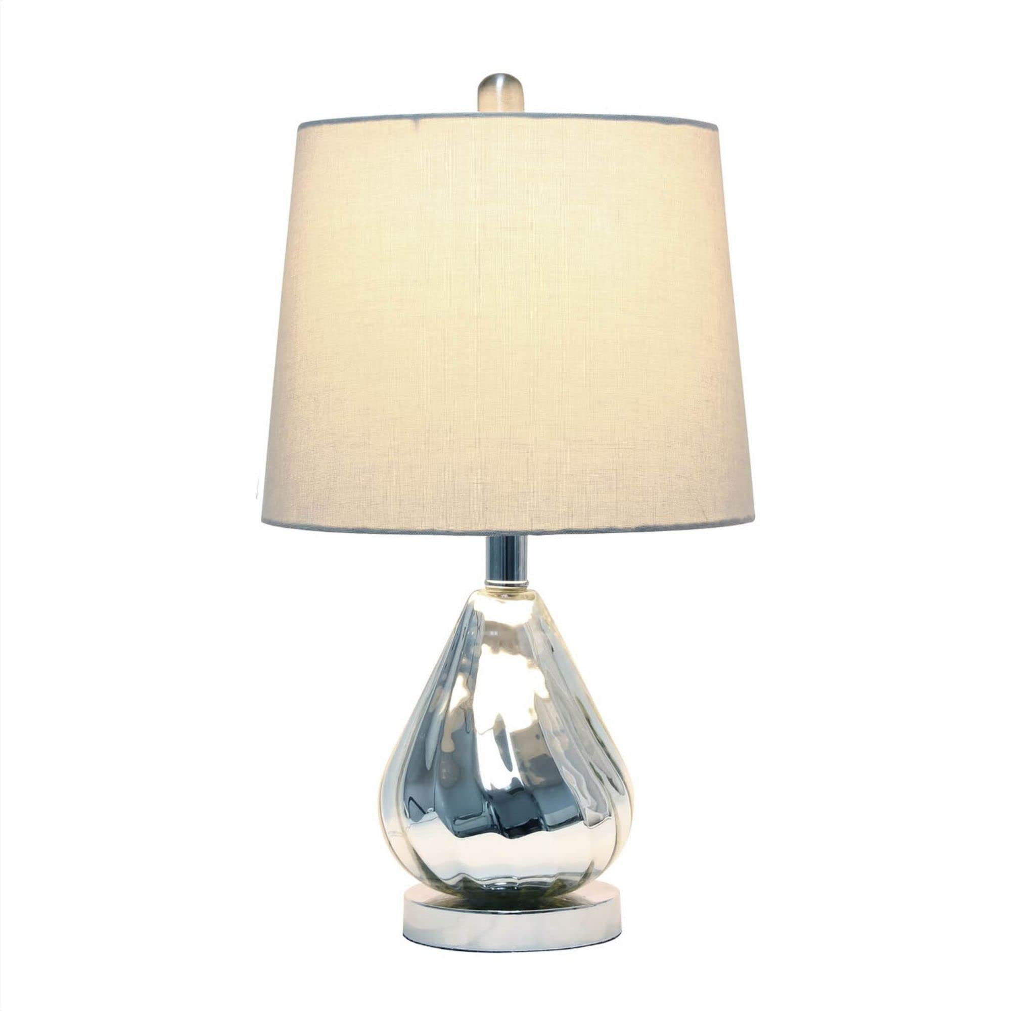 Lalia Home Kissy Pear Table Lamp With Gray Fabric Shade