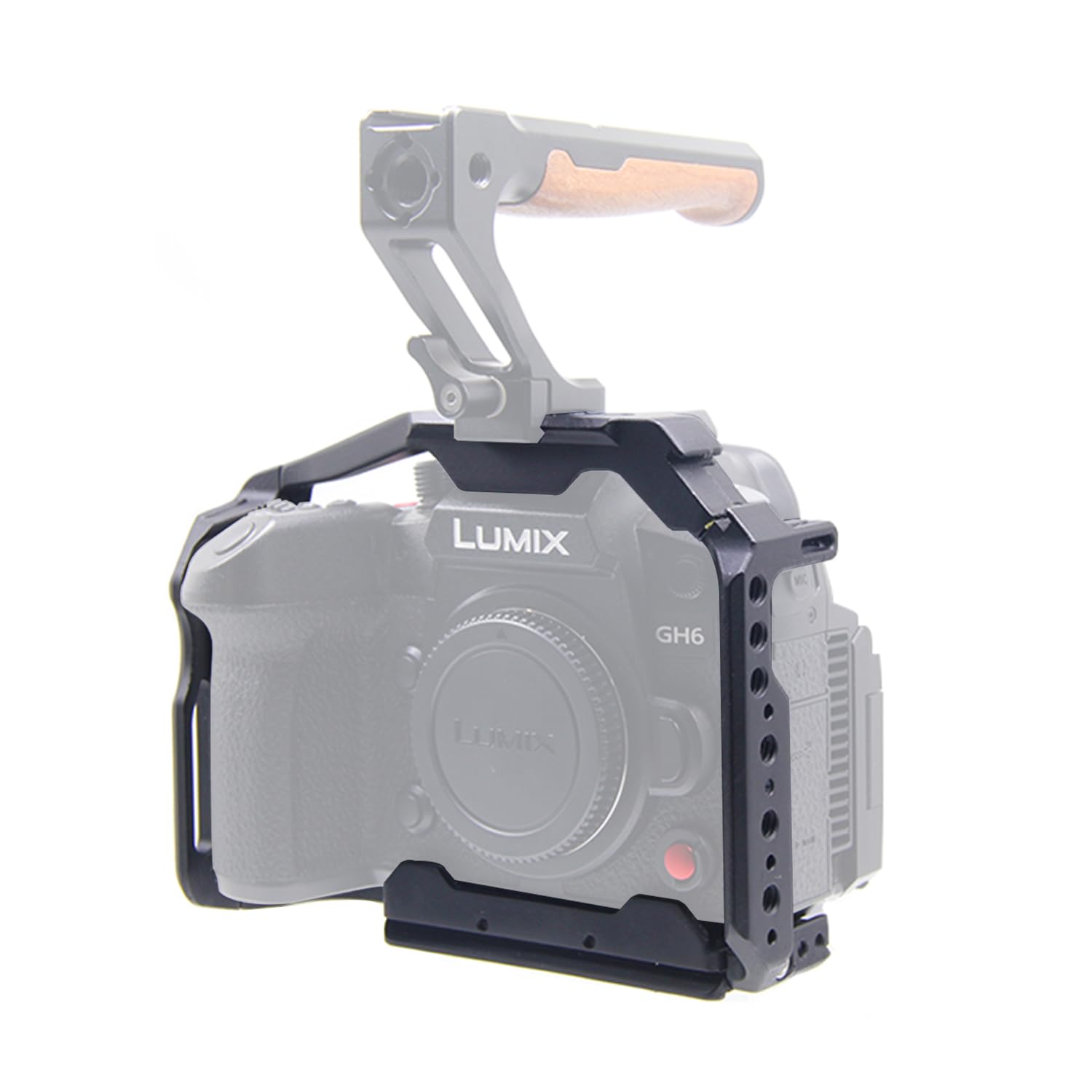 Anntery Gh6 Cage For Panasonic Lumix Gh6 Camera Full Cage With Non Slip Silicone Mat -A010