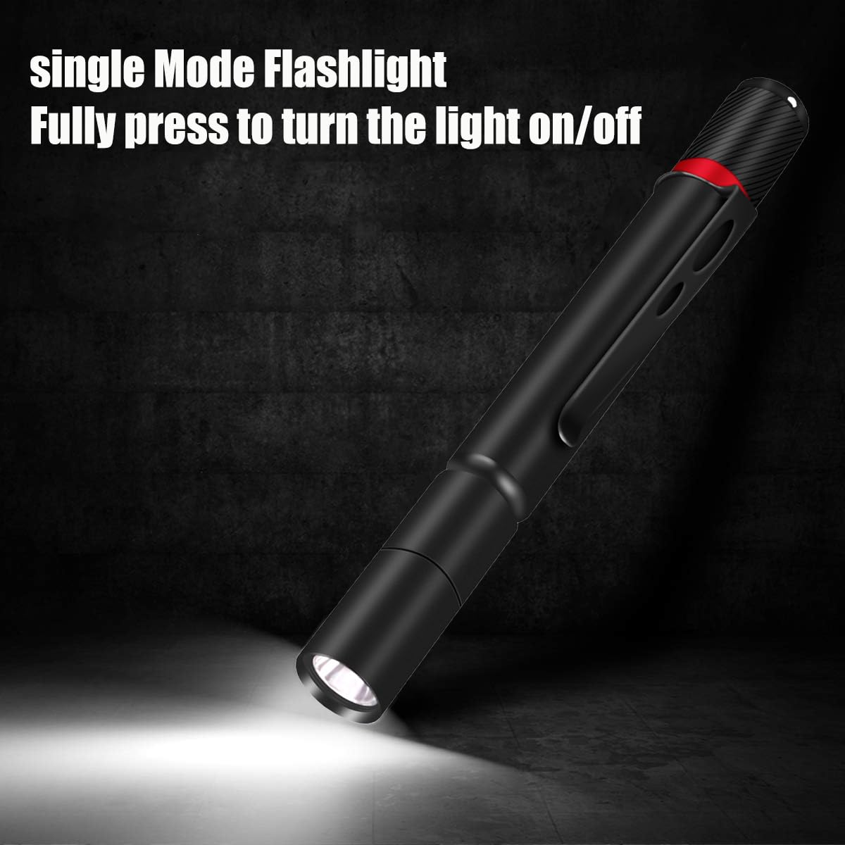 Hilngav 3 Pack Led Pen Light Flashlight, Lightweight Single Mode Mini Pocket Flashlights With Clip, Aluminum Small Pen Lights High Lumens For Inspection, Work, Emergency, Camping, Hiking, Everyday