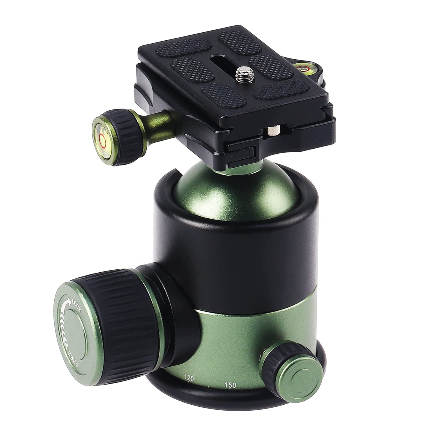 Foeasy Foto4Easy Tripod Ball Head 360 Degree Rotating Panoramic With Arca Type Quick Release Plate,3/8" Threaded For Camera Tripod Monopod, 1/4" Screw For Dslr Camera,Camcorder,Slider Max Loading 44Lbs/20Kg