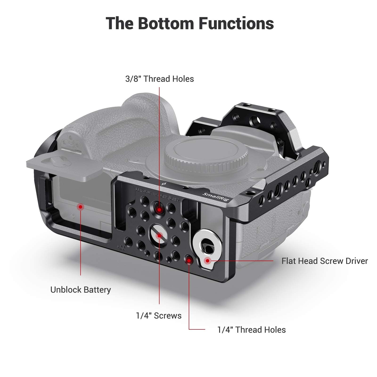 Smallrig Gh5 Gh5S Cage For Panasonic Lumix Camera And Dmw-Xlr1 ( Version) - 2049, Video Stabalization Camera Cage, Professional Video Accessories