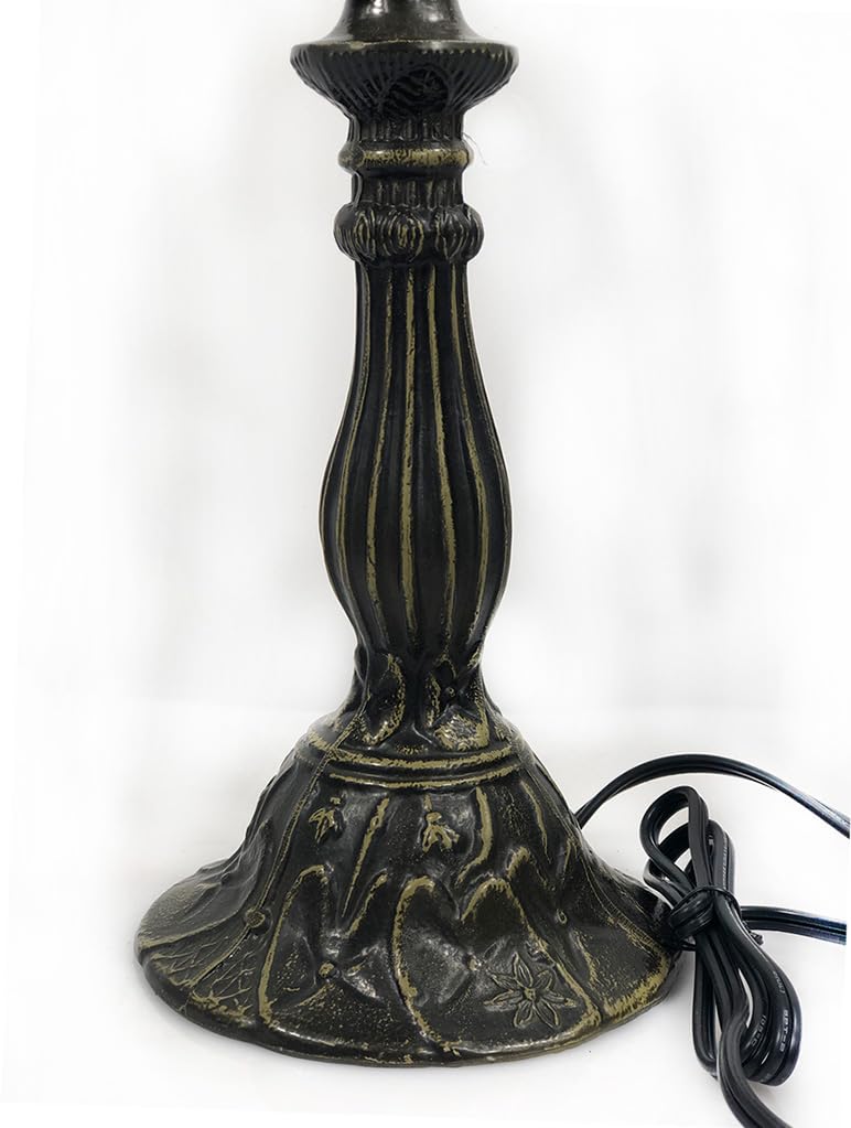 Huimeiju Table Lamp Base With 10-14 Inch Lampshade, Tiffany Table Lamp Base(Circular)