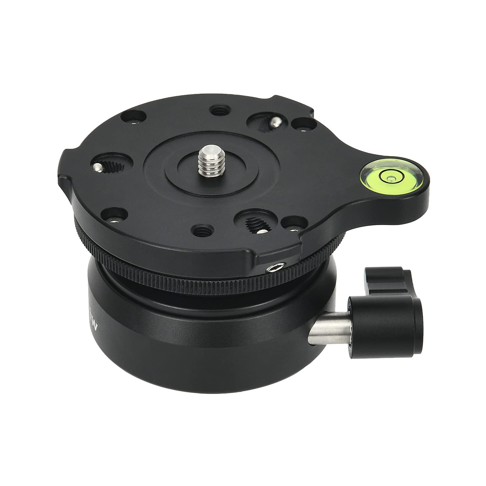 Ytvariw Tripod Leveling Base With Bubble Level,Panoramic Tripod Head Tilted Up And Down 15 Degrees For Canon,Nikon,And Other Dslr Cameras With 1/4" Thread, Tripods & Monopods With 3/8" Thread