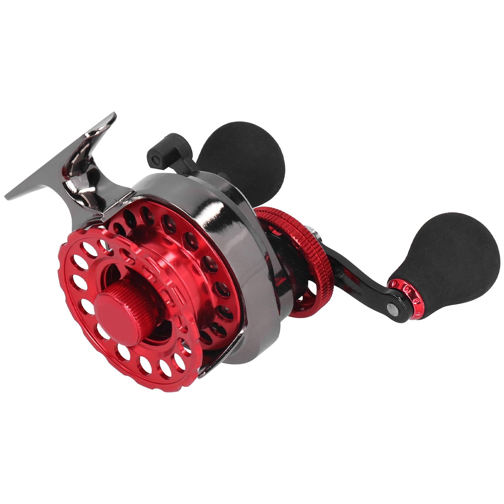 Nunafey Fishing Reel, High‑Strength Exquisite Metal High Foot Raft Wheel, For Saltwater(Right Hand)