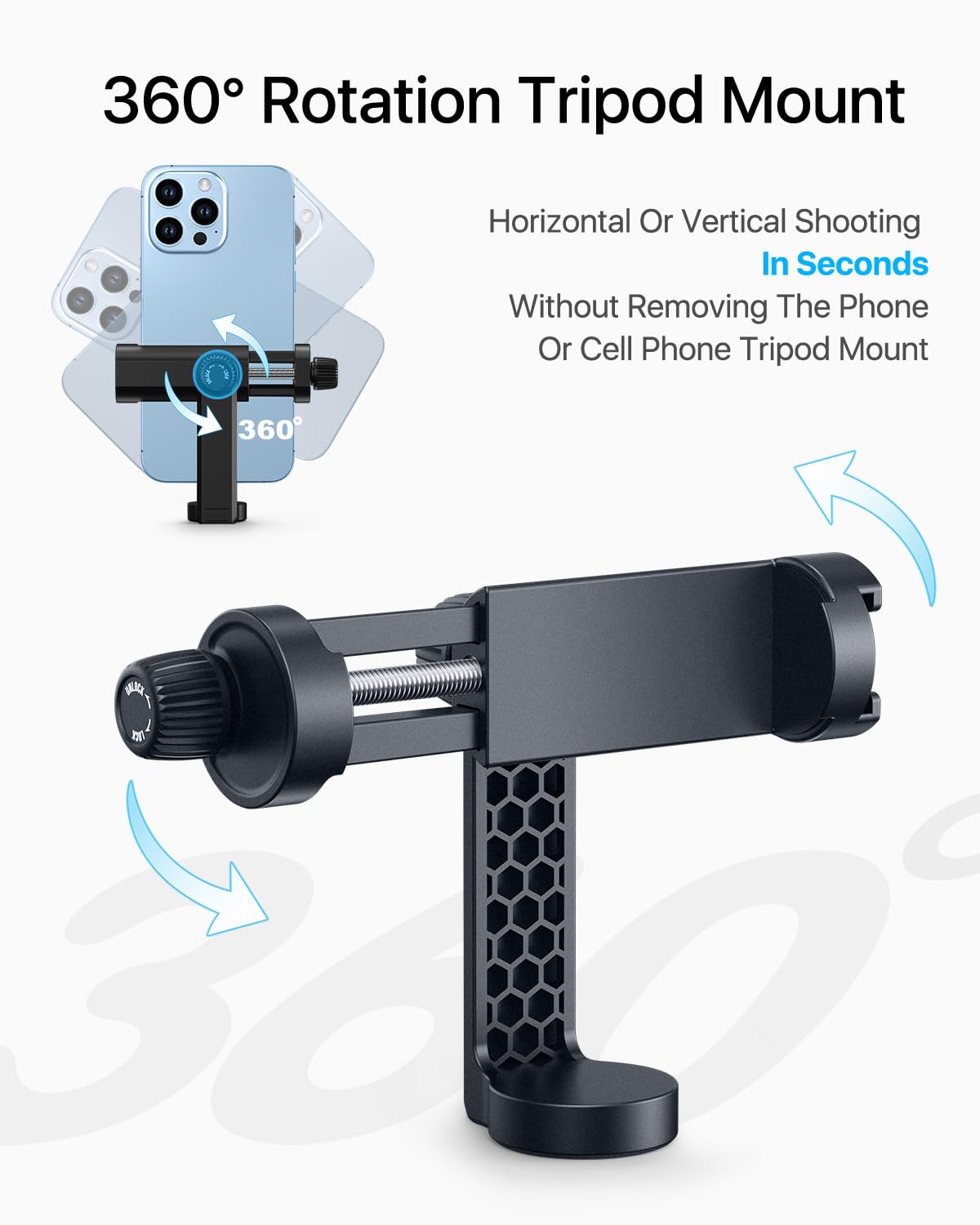 Nexboom Iphone Tripod Stand- 67" [360° Rotation Mount & Heavy Duty] Cell Phone Tripod Stand With Remote, Iphone Tripod Compatible With Iphone 16 15 14 13 Pro Max Xs Plus,Samsung S22 /Camera/Gopro