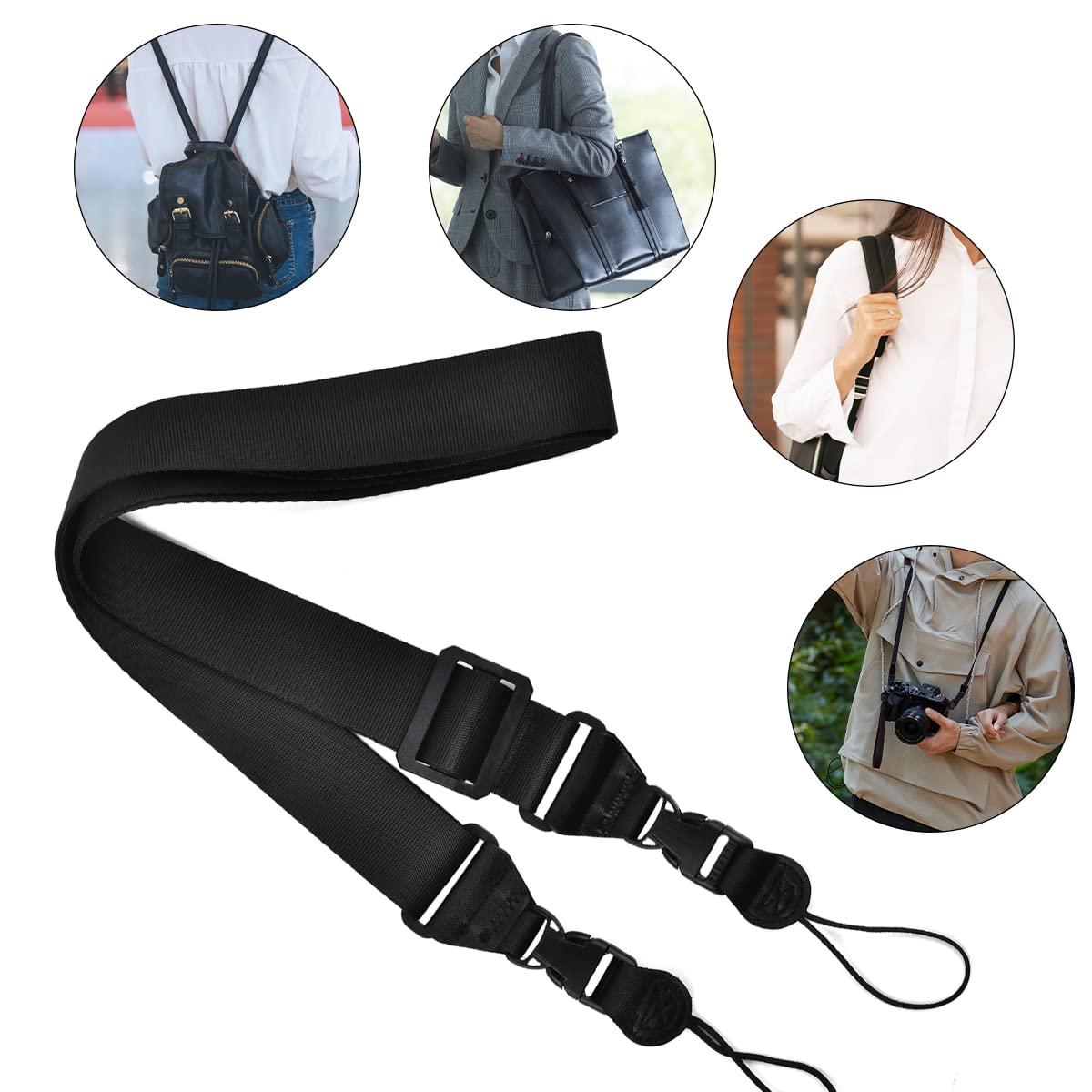 Foccts 3 Pack Adjustable Shoulder Strap, Nylon Neck Lanyard For Ipad, Tablet Lanyard Strap Replacement Shoulder Strap For Ipad Case Tablet Case, Camera Binocular Crossbody Laptop Luggage Bag