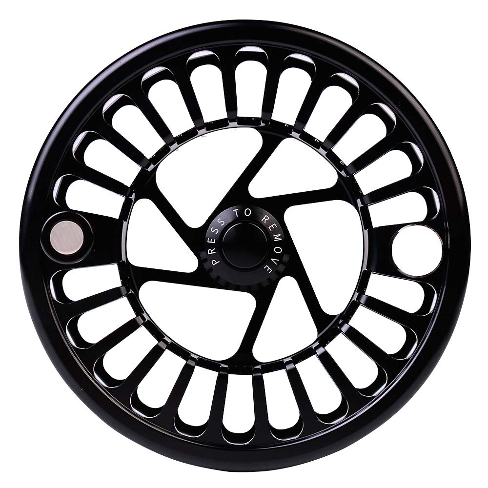 Baikalbass Fly Fishing Reel Fly Reels - Large Arbor Cnc-Machined Aluminum Alloy Body Light Weight 5/7, 7/9, 9/10 Wt (Black, Green, Silver/Blue, Gray-Green, Silver-Blue,Gunmetal,Ice Blue,Sapphire Blue)