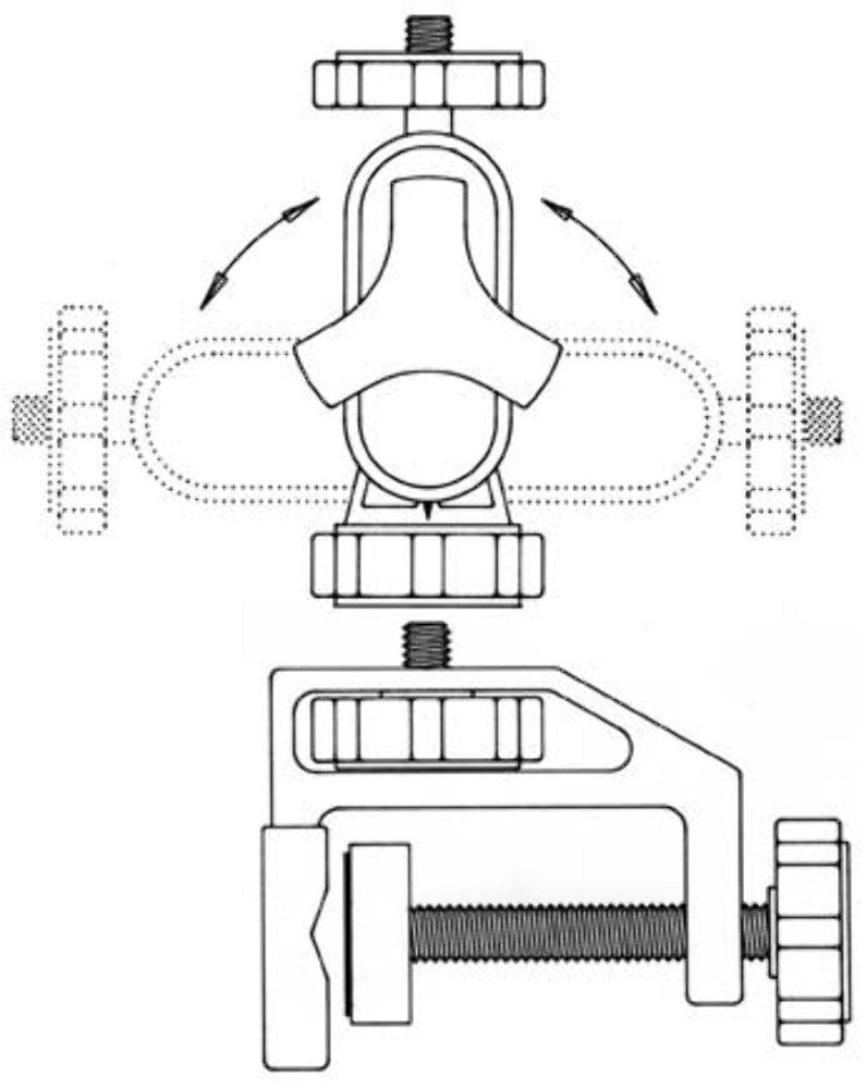 Pedco Ultraclamp Assembly Camera Mount Accessory For Cameras, Scopes, And Binoculars
