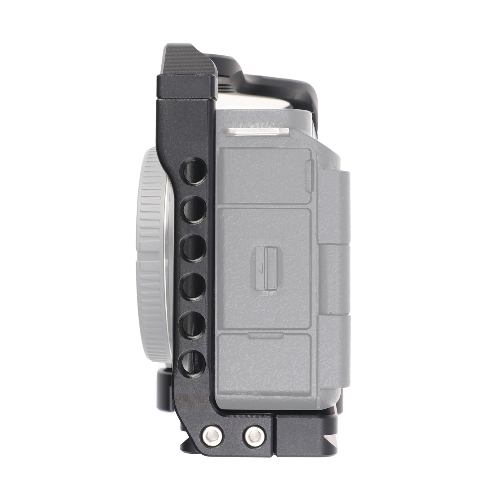 Focusfoto Camera Cage With Top Handle Kit For Sony Zv-E1 Camera, Aluminium Vlogging Stabilizer Rig With Nato Rail, 1/4"-20 Screw Mount, 3/8"-16 Locating Pin For Arri Grip, Quick Release Plate For Arca