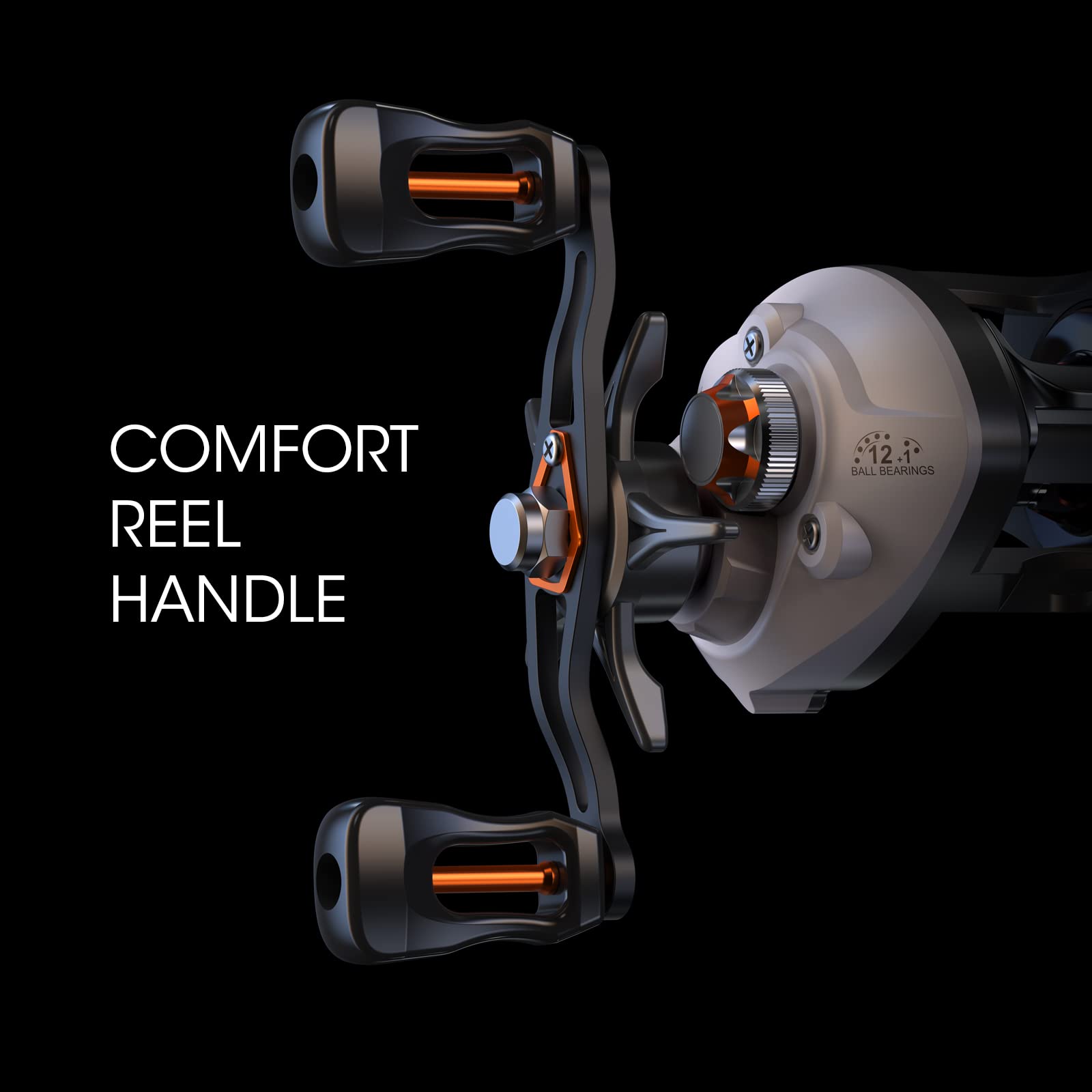 Lixada Fishing Reels, Baitcaster Reel Strong Corrosion Resistance Metal Saltwater Baitcasting Reel With Magnetic Braking System