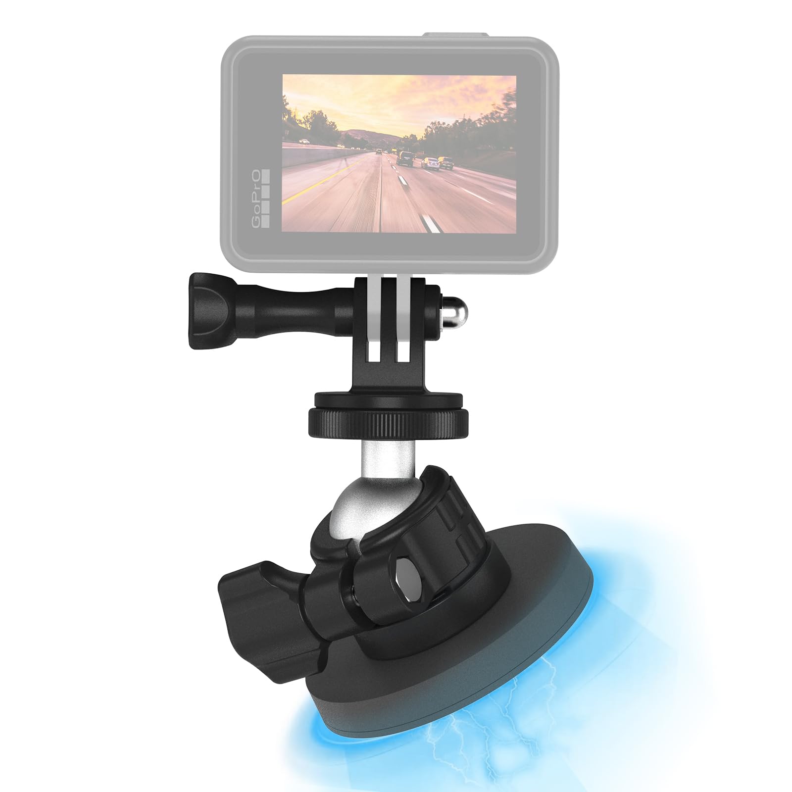 Minifocus Magnetic Camera Mount For Gopro, Magnet Mount Base Stand With 360° Rotation Ball Head For Gopro Hero, Dji Osmo, Akaso, Insta360 And More, Attaches To Steel Or Other Magnetic Surfaces