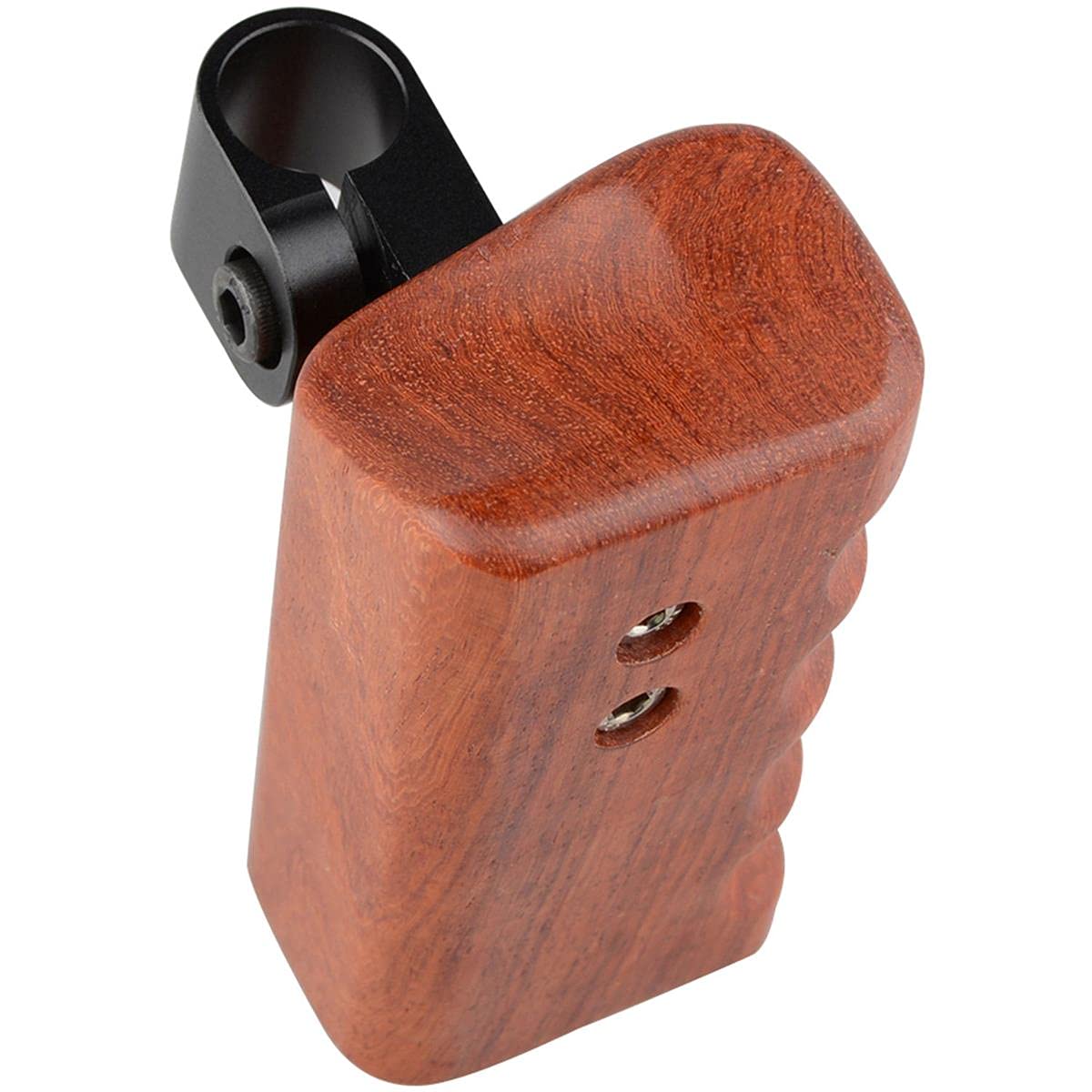 Camvate Right Hand Wooden Handle Grip With 15Mm Rod Clamp Connector For Select Dv And Dslr Camera Cages