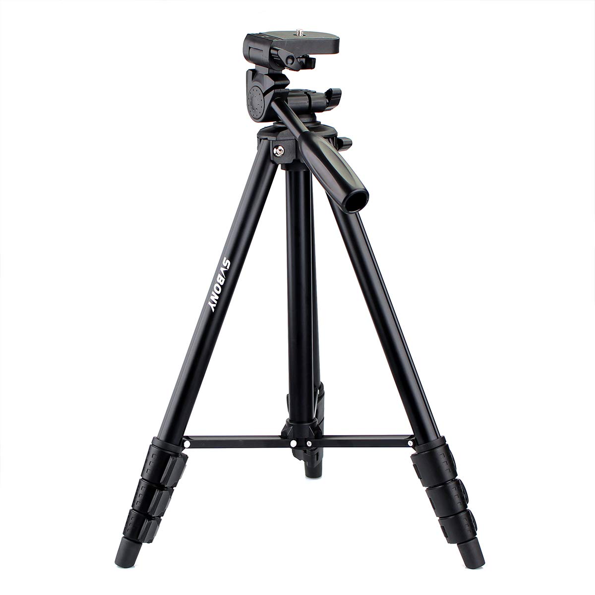 Svbony Sv101 Spotting Scope Tripod 54 Inches Travel Tripod Digital Slr Camera Video Spotting Scope Aluminum Alloy Portable Anti-Skid Tripod For Photograph With Carrying Bag