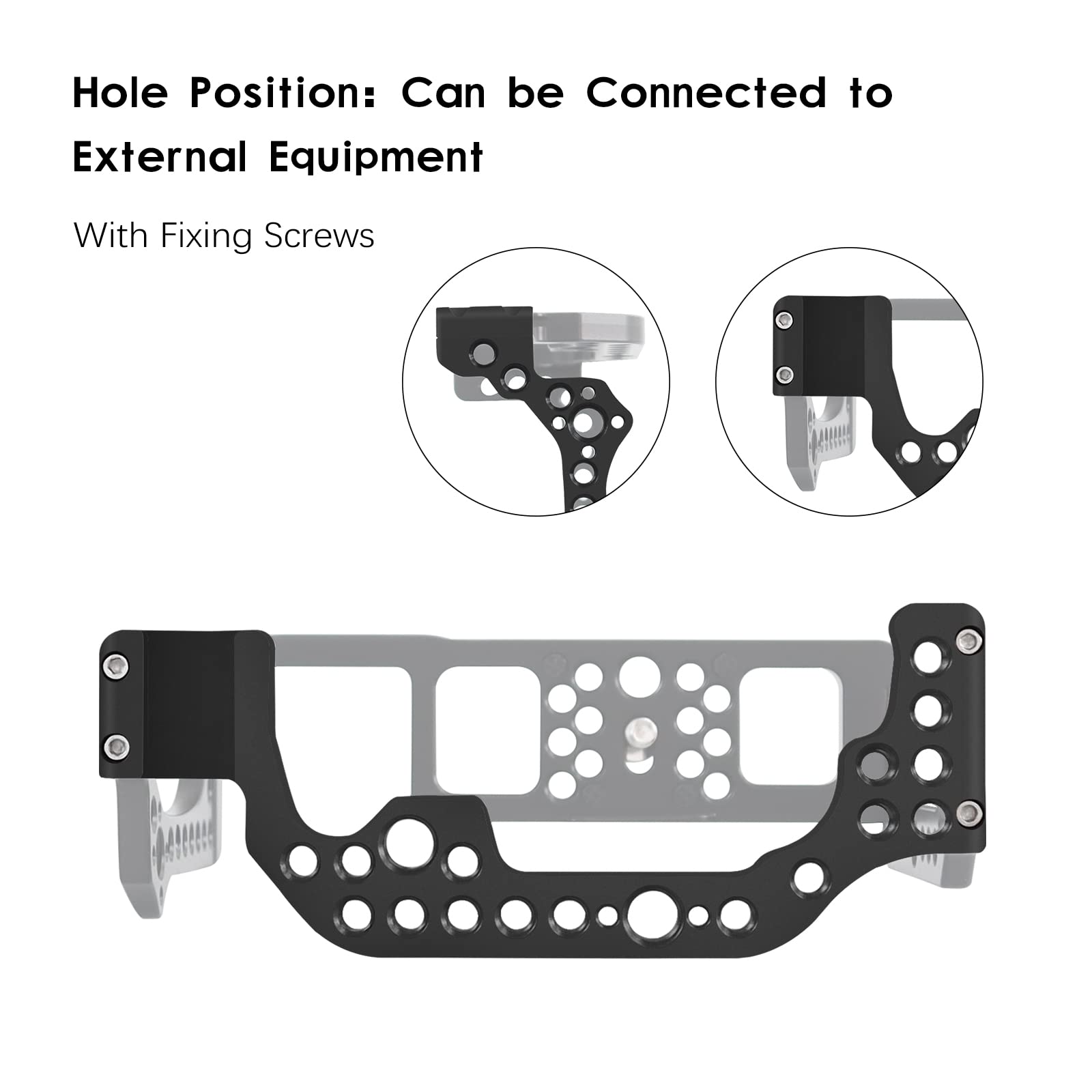 Fugasun Eos R Camera Cage, Eos R Cage For Canon Eos R Camera Case Camera Rig Cold Shoe